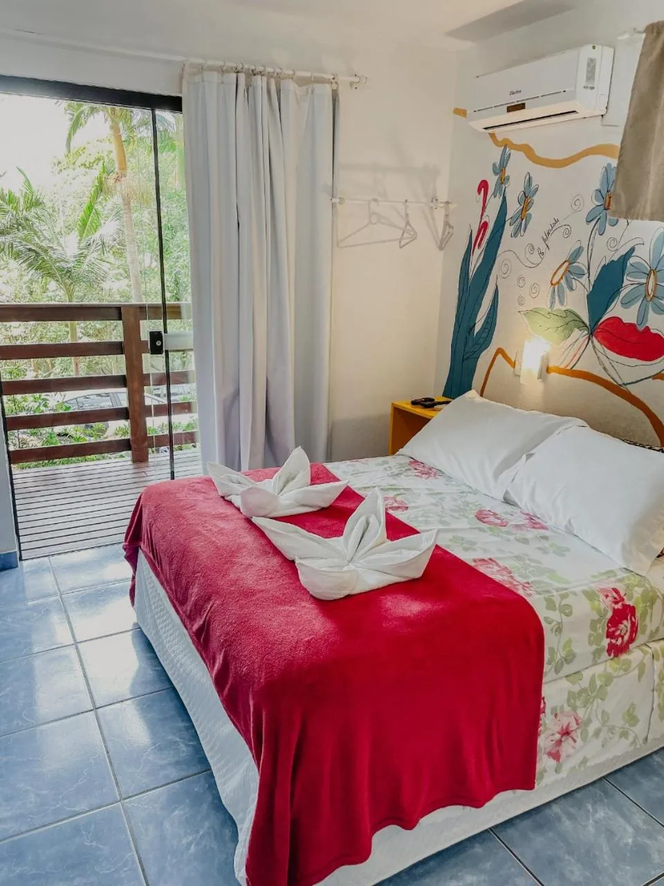 Bed in Pousada Praia de Bombinhas