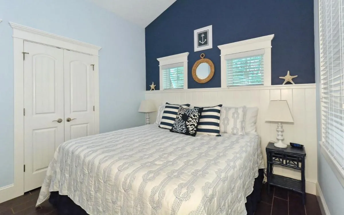 Bed in Seahorse Beach House by Beach Retreats