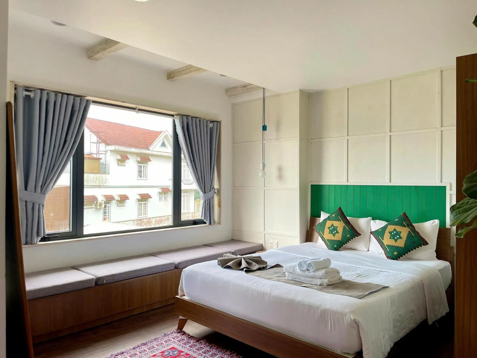 Bed in The Scent Boutique Dalat Hotel