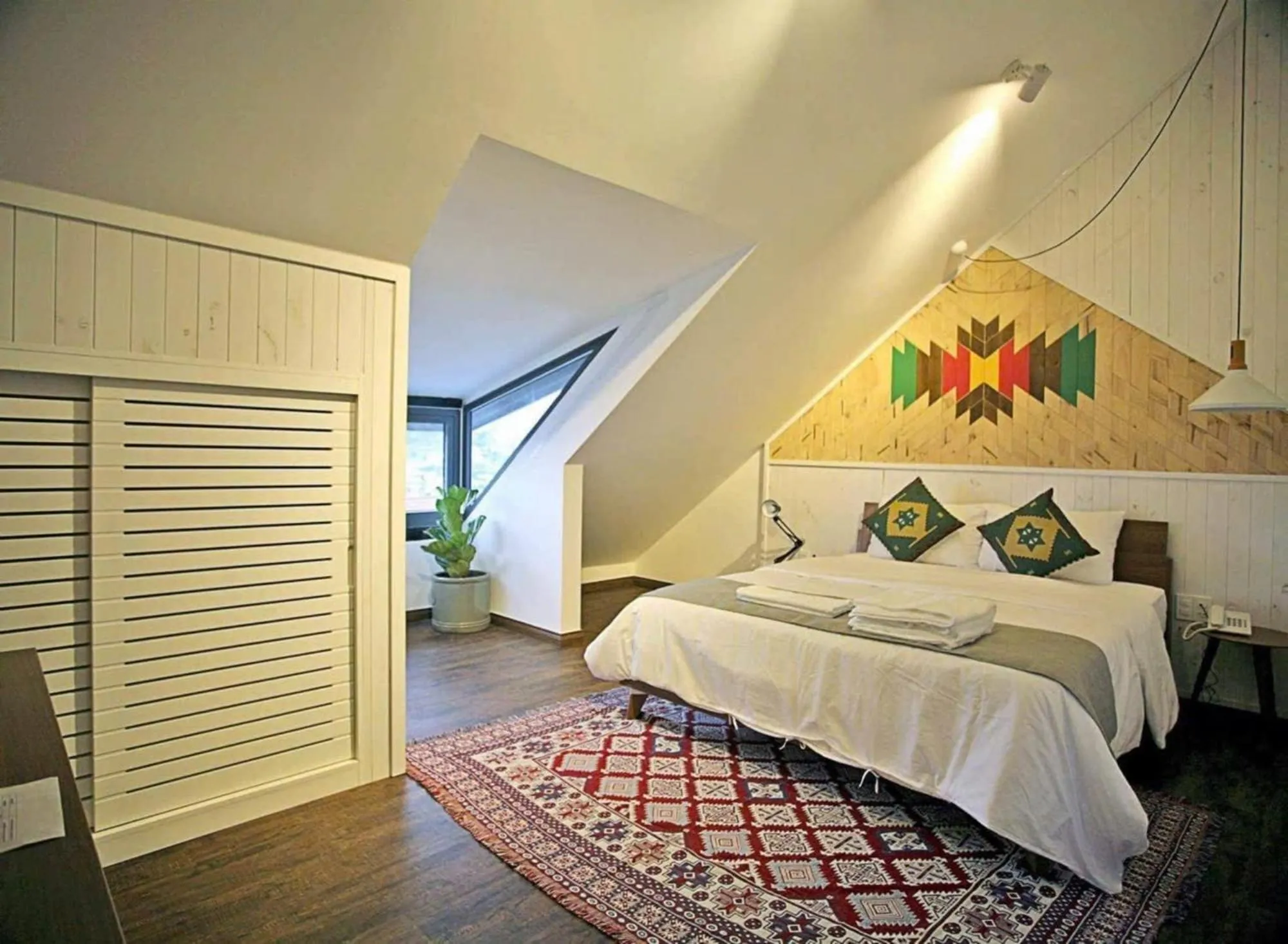 Bed in The Scent Boutique Dalat Hotel