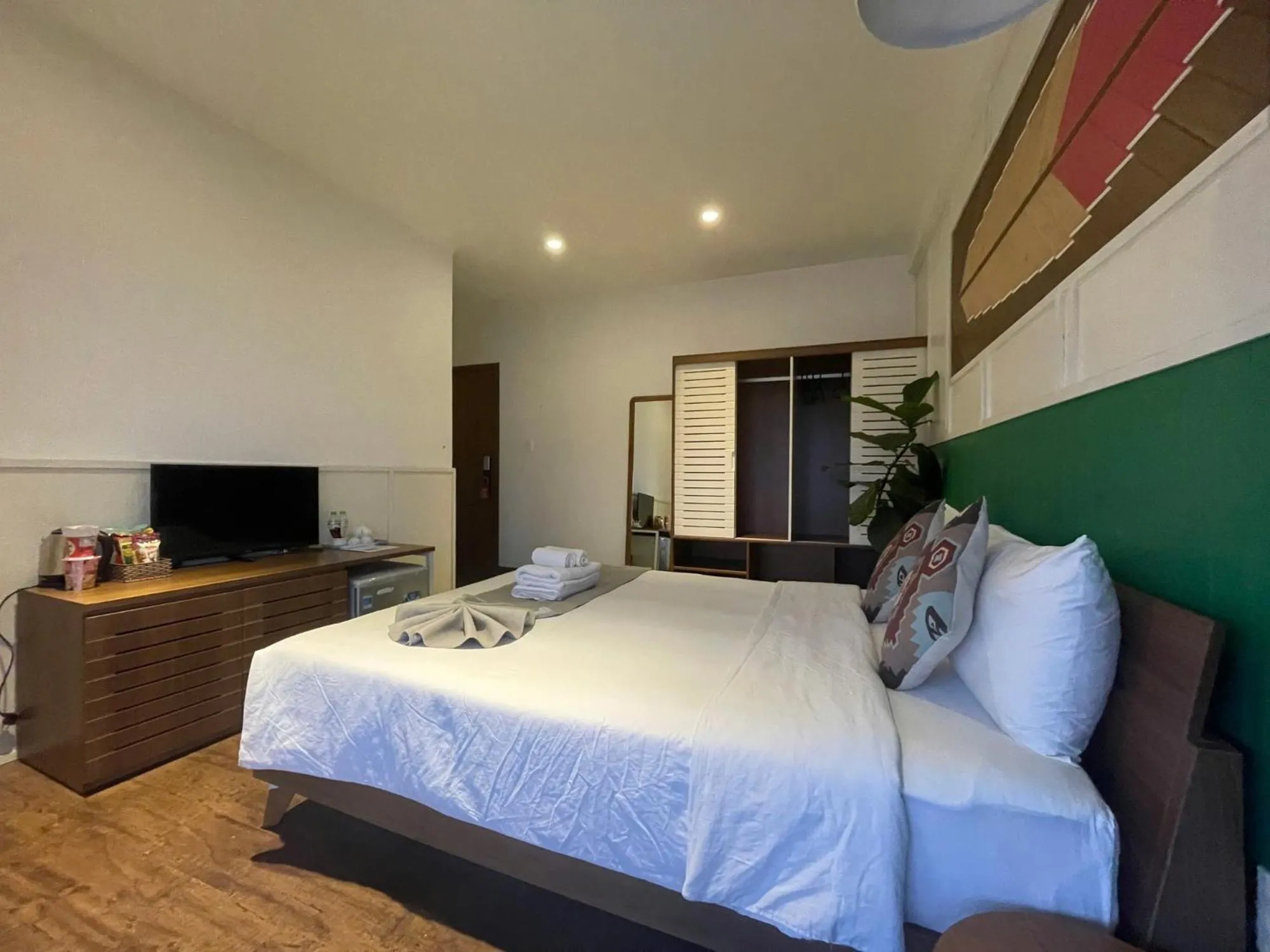 Bed in The Scent Boutique Dalat Hotel