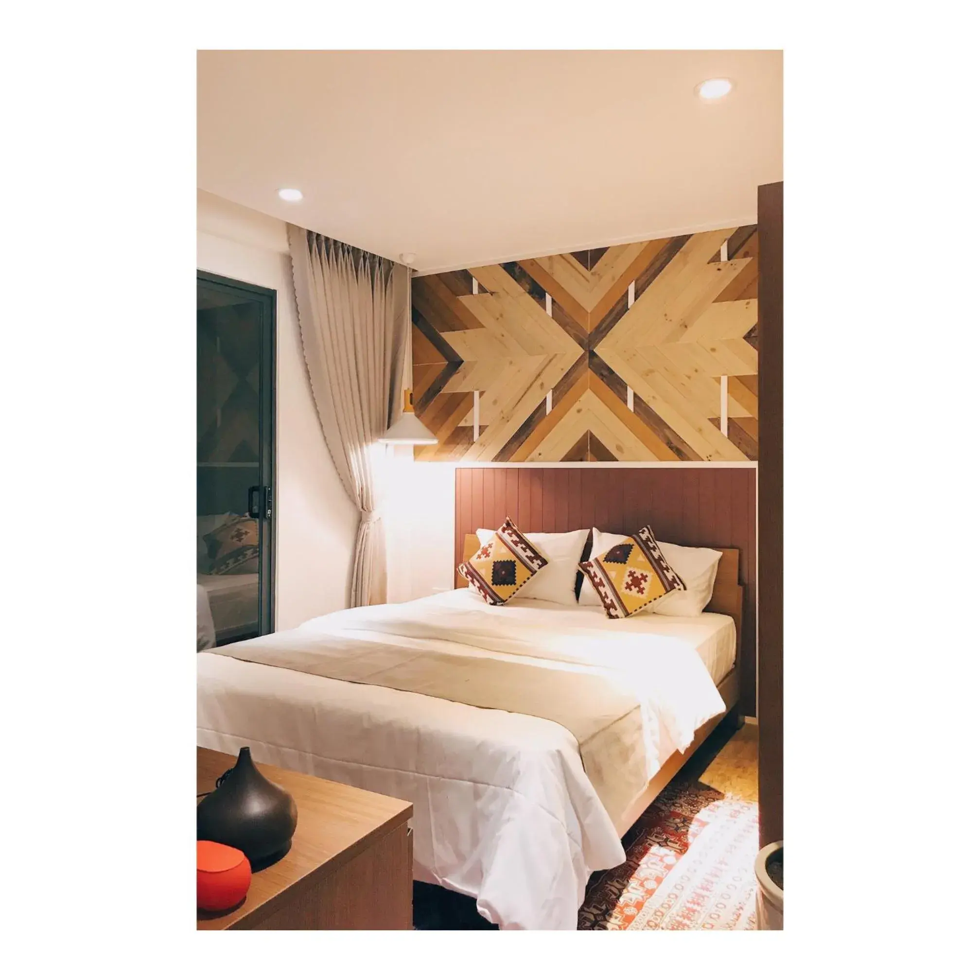 Bed in The Scent Boutique Dalat Hotel Bed in The Scent Boutique Dalat Hotel