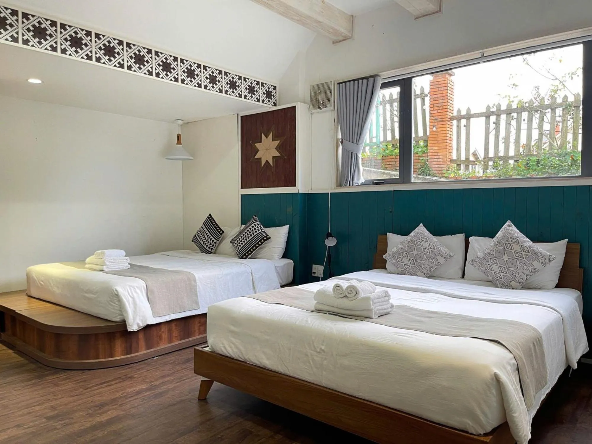 Bed in The Scent Boutique Dalat Hotel