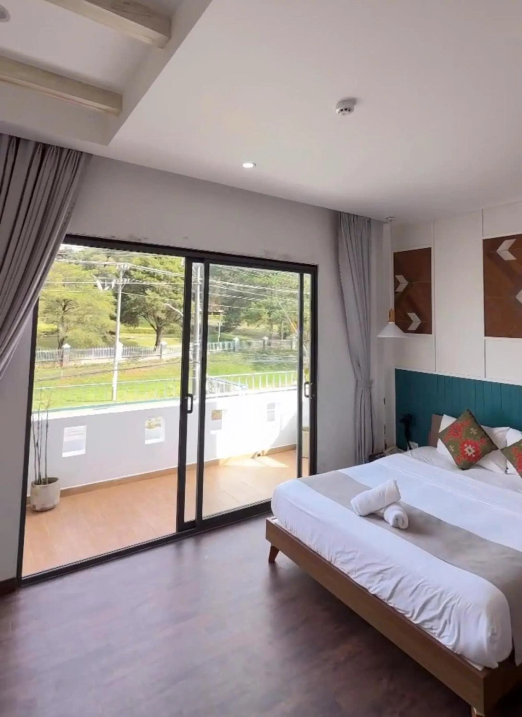 Bed in The Scent Boutique Dalat Hotel