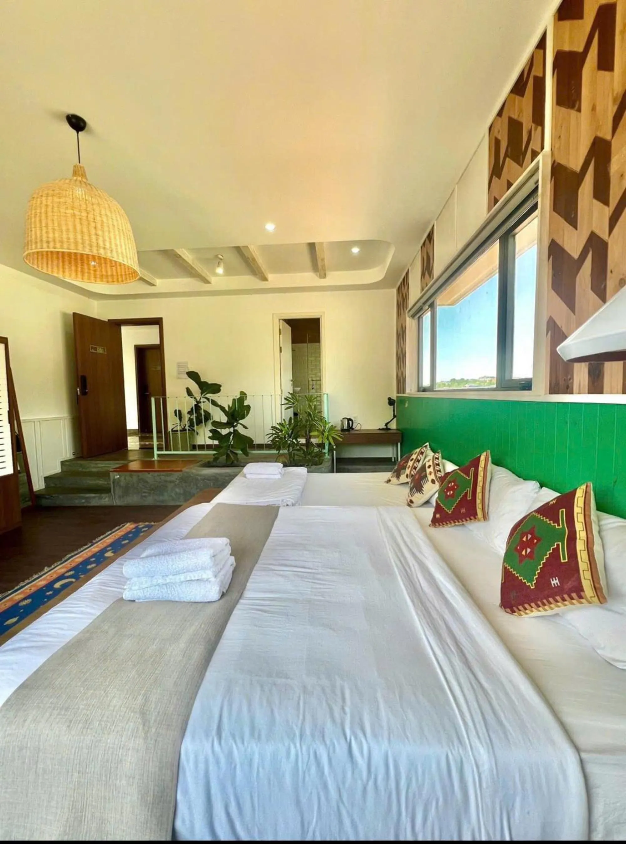 Bed in The Scent Boutique Dalat Hotel