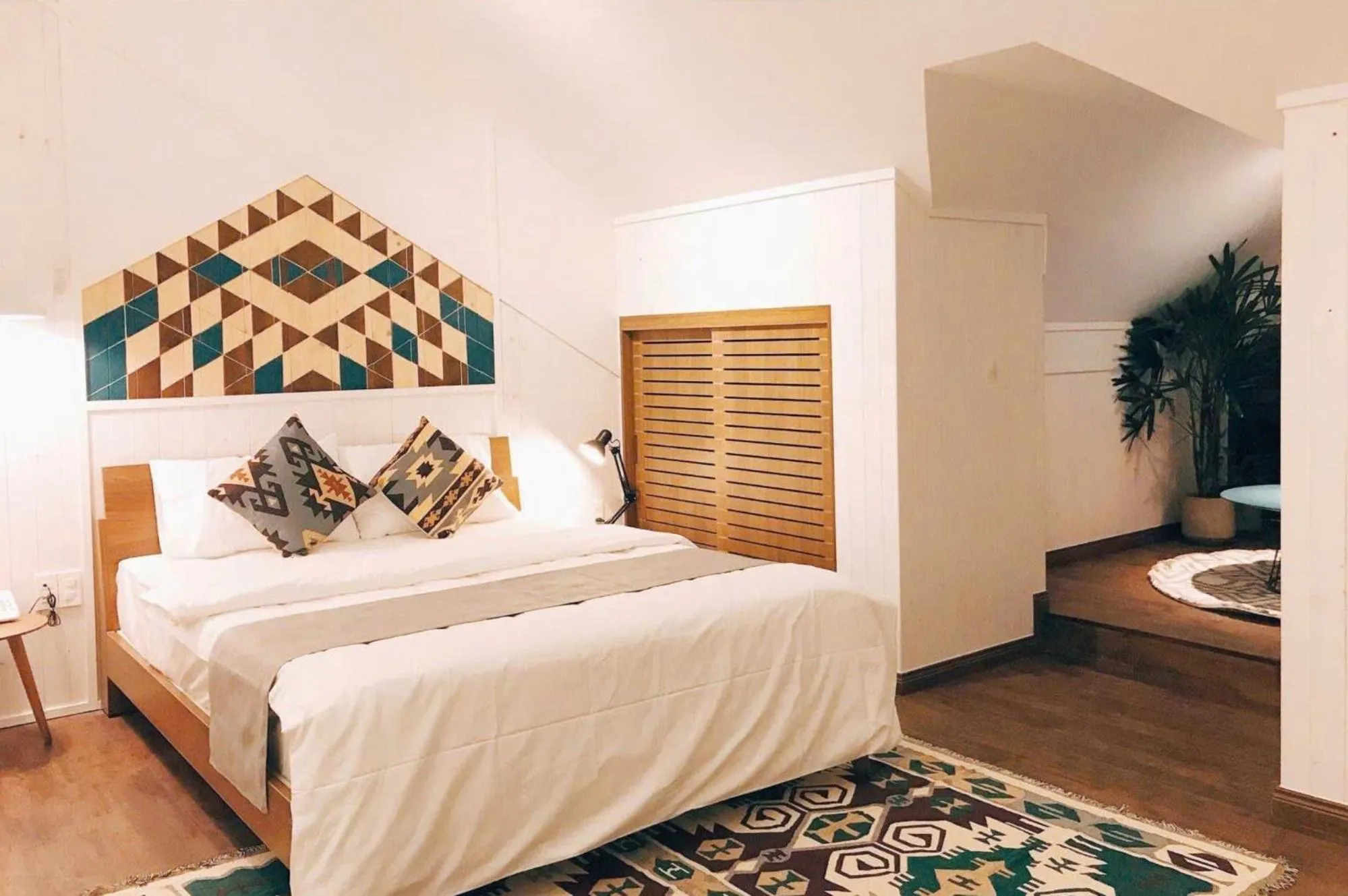 Bed in The Scent Boutique Dalat Hotel