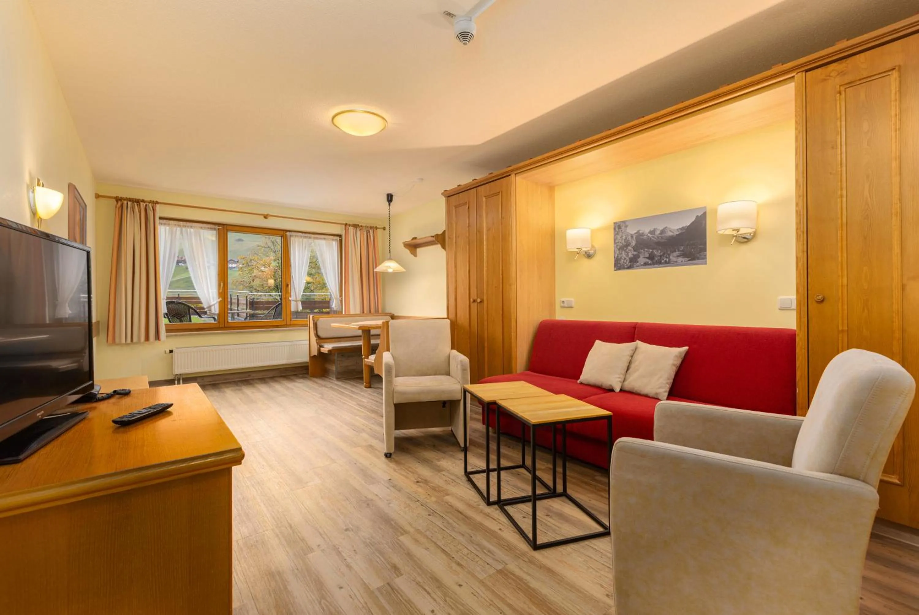 Living room in IFA Breitach Apartments Kleinwalsertal