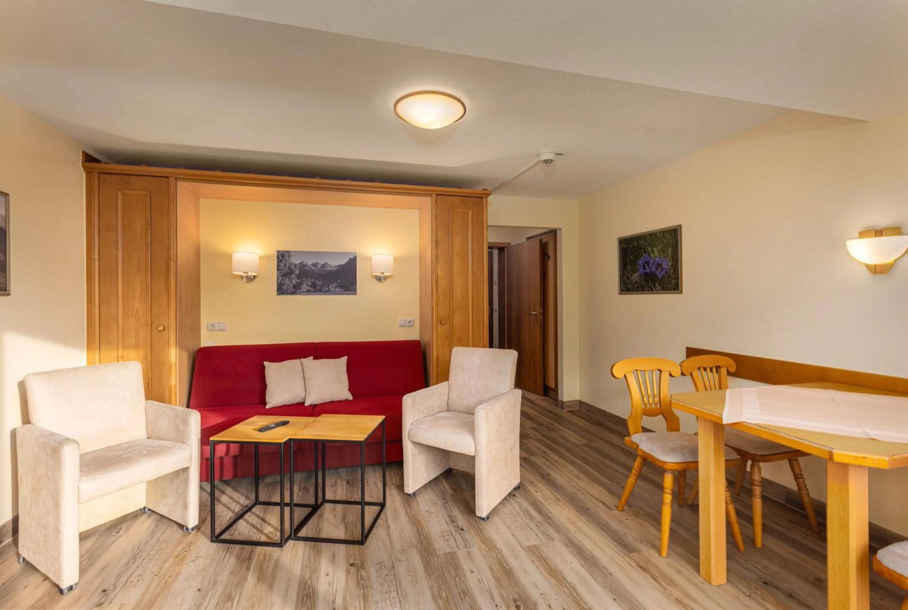 Living room in IFA Breitach Apartments Kleinwalsertal