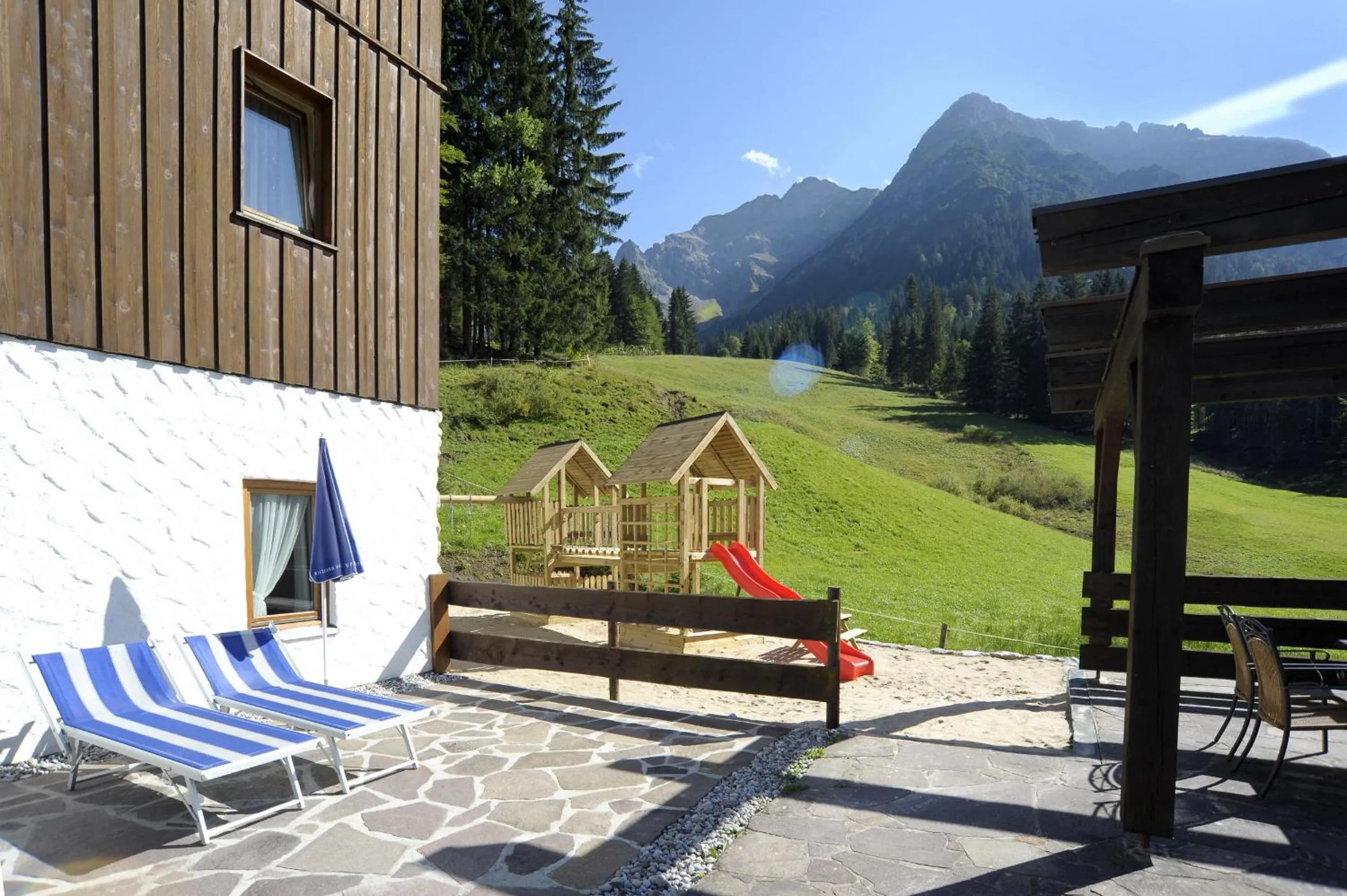 Children play ground in IFA Breitach Apartments Kleinwalsertal