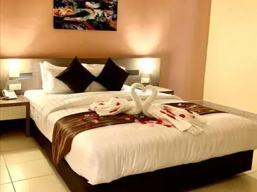 Bed in KLUANG RIVERVIEW HOTEL Bed in KLUANG RIVERVIEW HOTEL