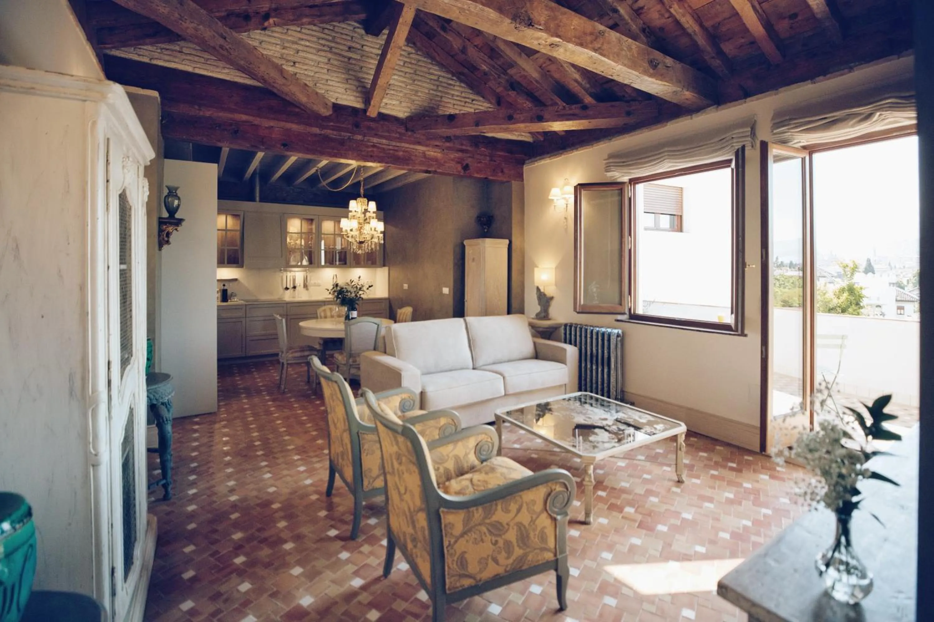 Living room in La Corrala del Realejo