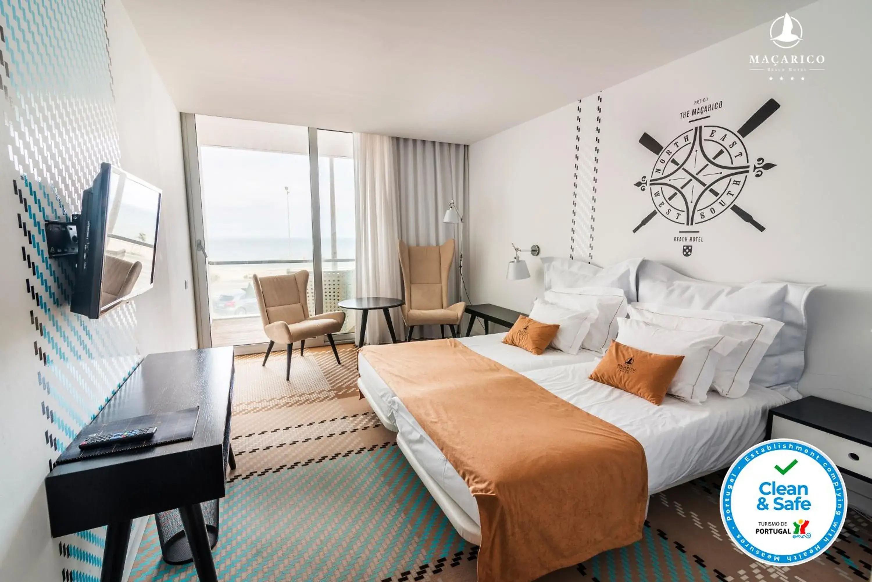 Superior Twin Room with Sea View in Macarico Beach Hotel Superior Twin Room with Sea View in Macarico Beach Hotel