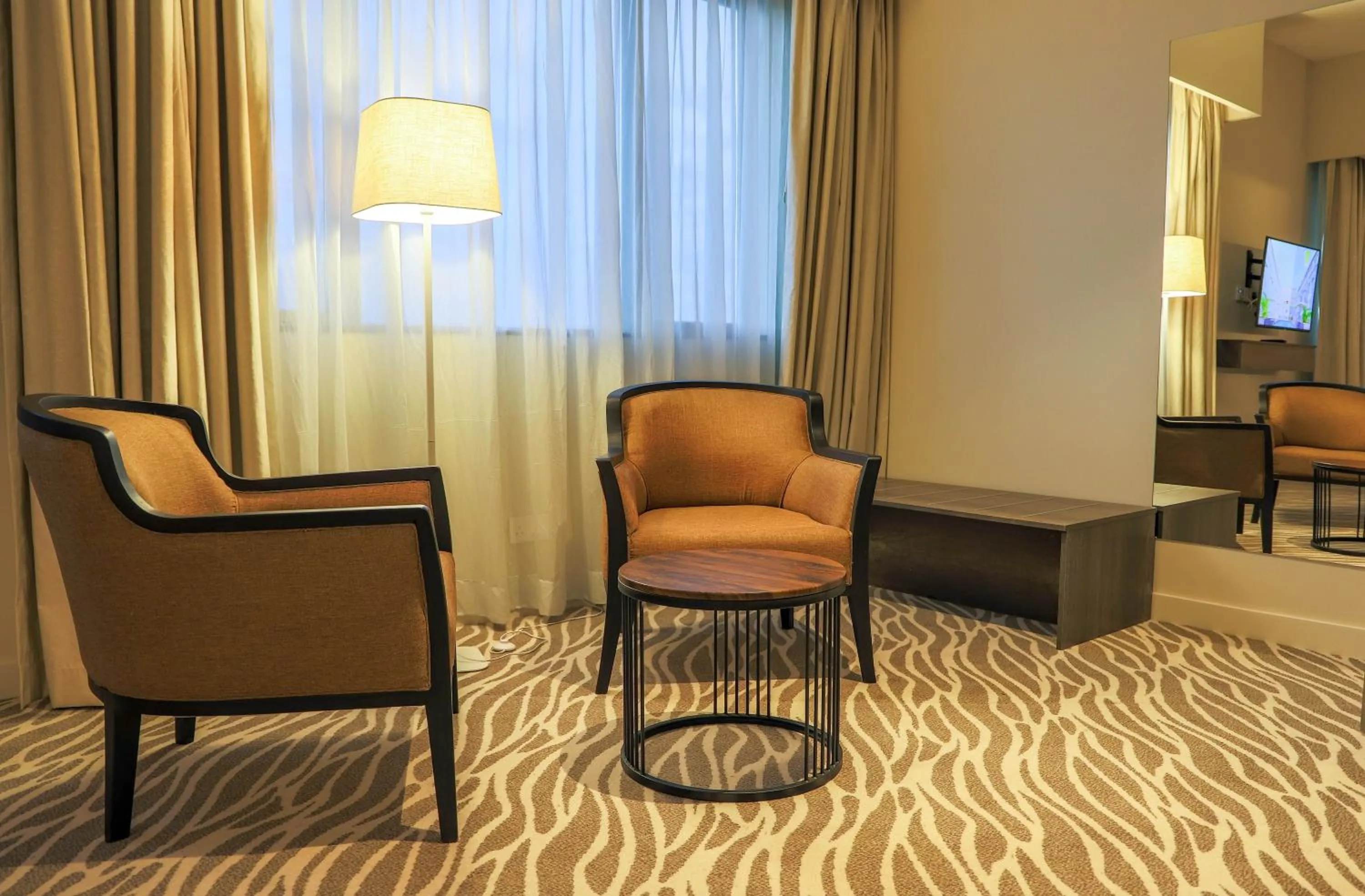 Seating area in Eka Hotel Eldoret