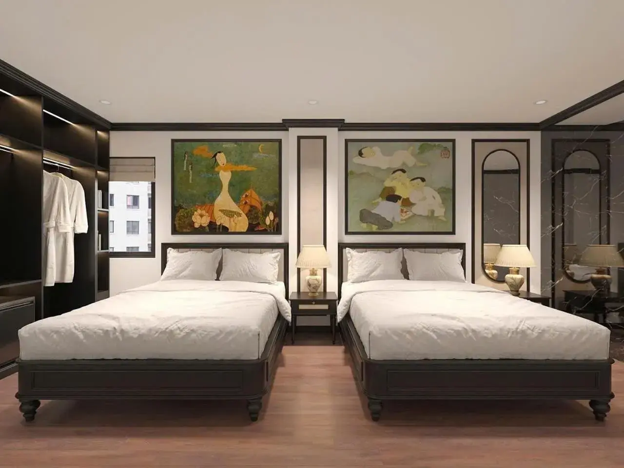 Bed in Charming Moon Hotel Bed in Charming Moon Hotel