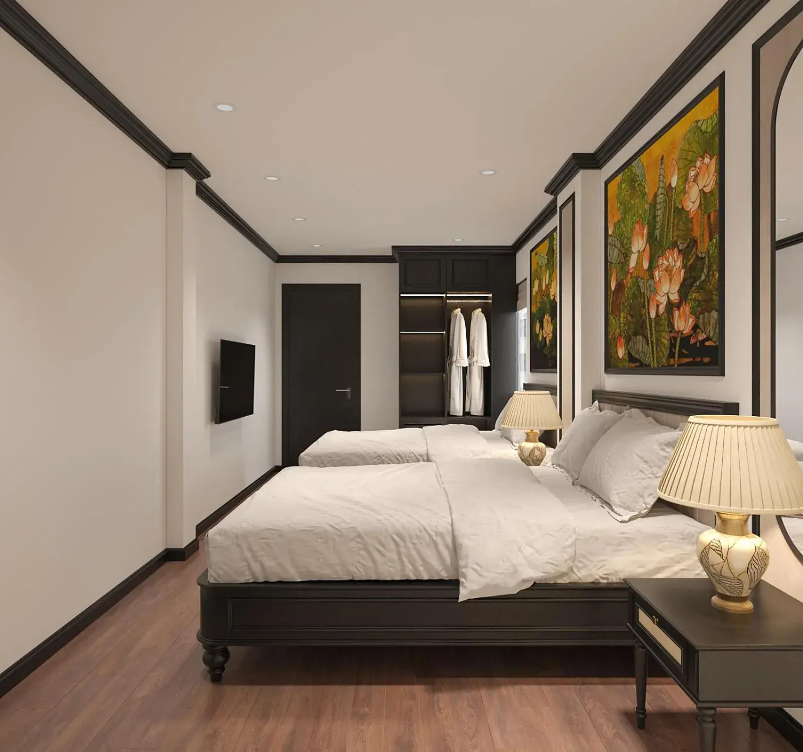 Property building, Bed in Charming Moon Hotel Property building, Bed in Charming Moon Hotel