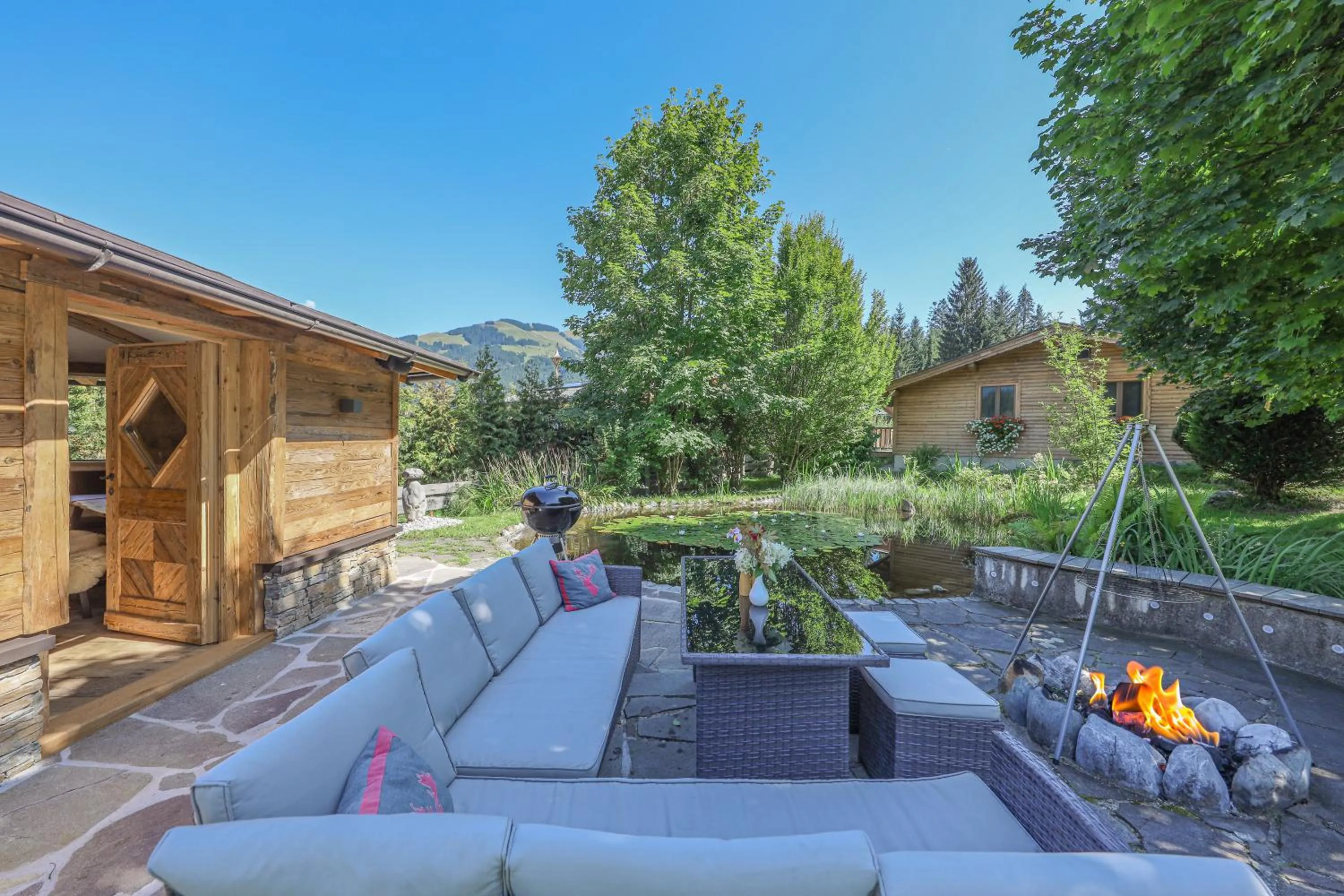 BBQ facilities in Gartenhotel Rosenhof bei Kitzbühel