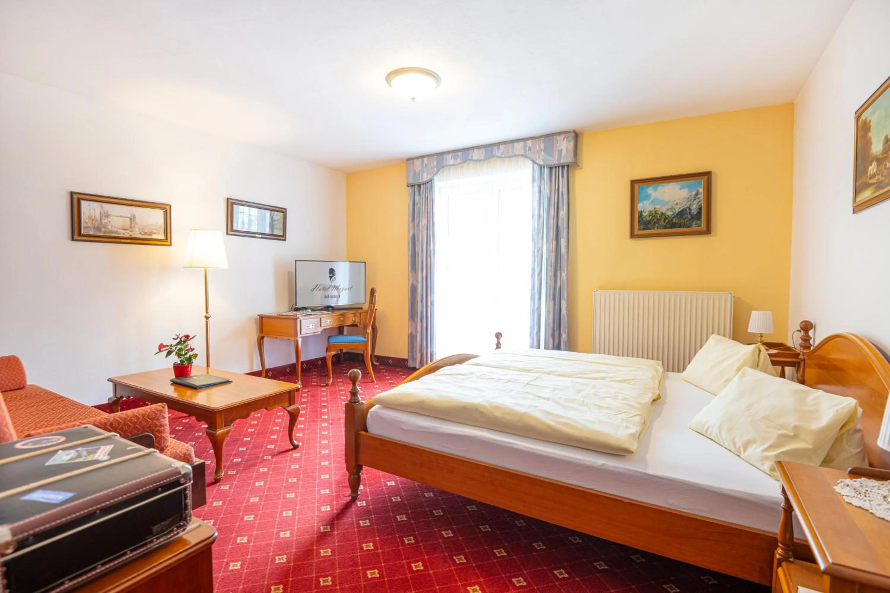 Bed in Kurhotel & Hotel Mozart