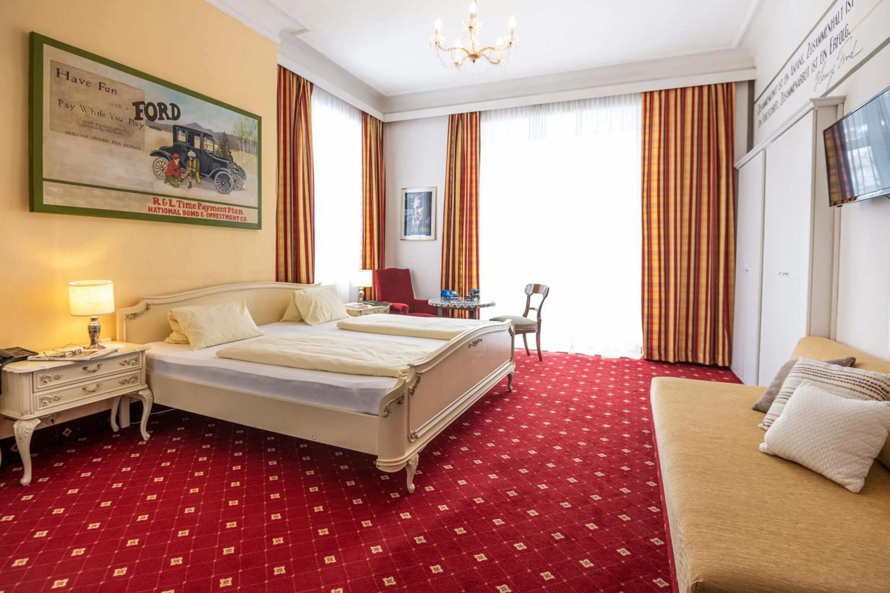 Bed in Kurhotel & Hotel Mozart