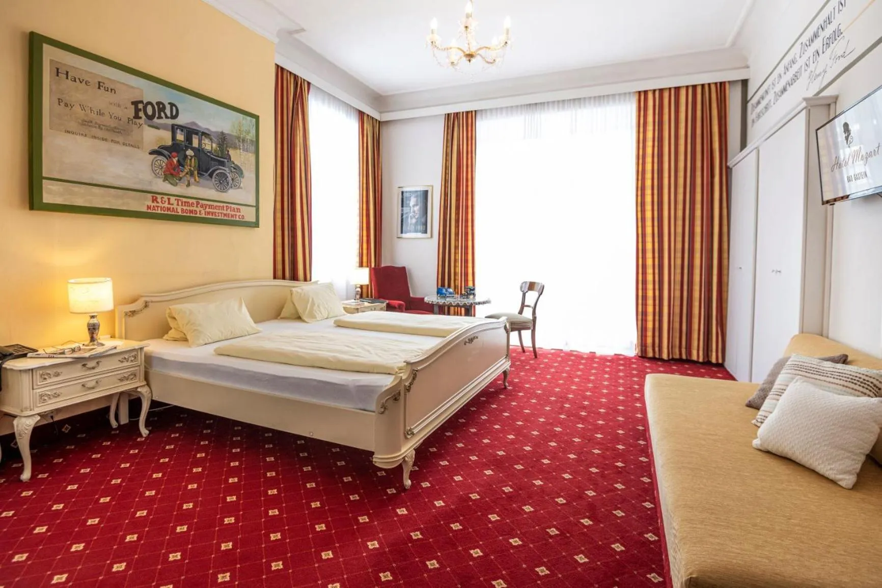 Bed in Kurhotel & Hotel Mozart