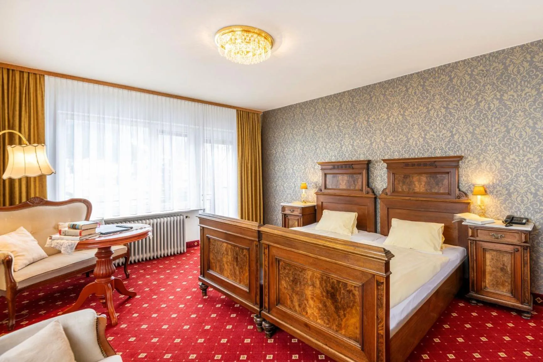 Bed in Kurhotel & Hotel Mozart