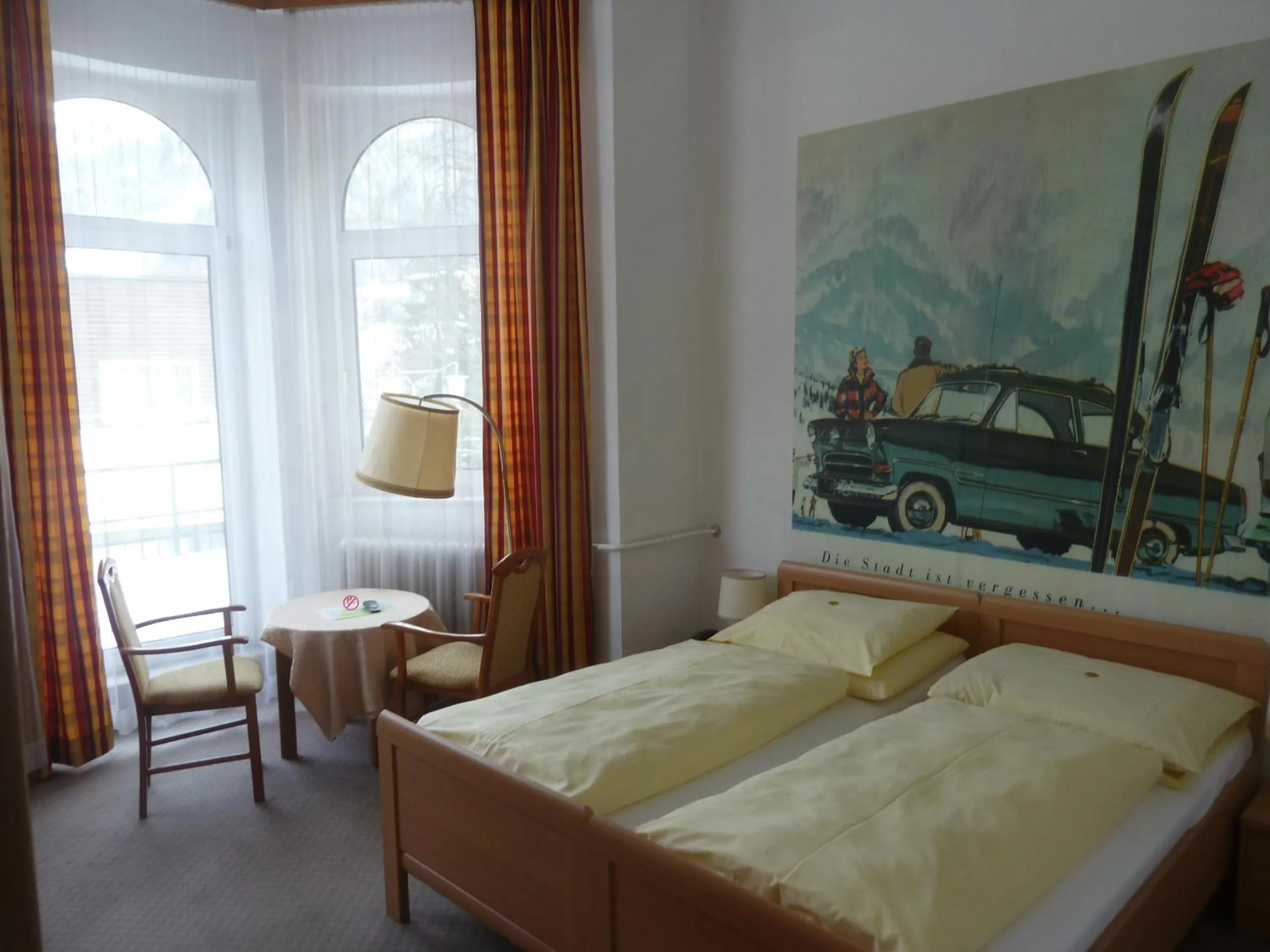 Bed in Kurhotel & Hotel Mozart