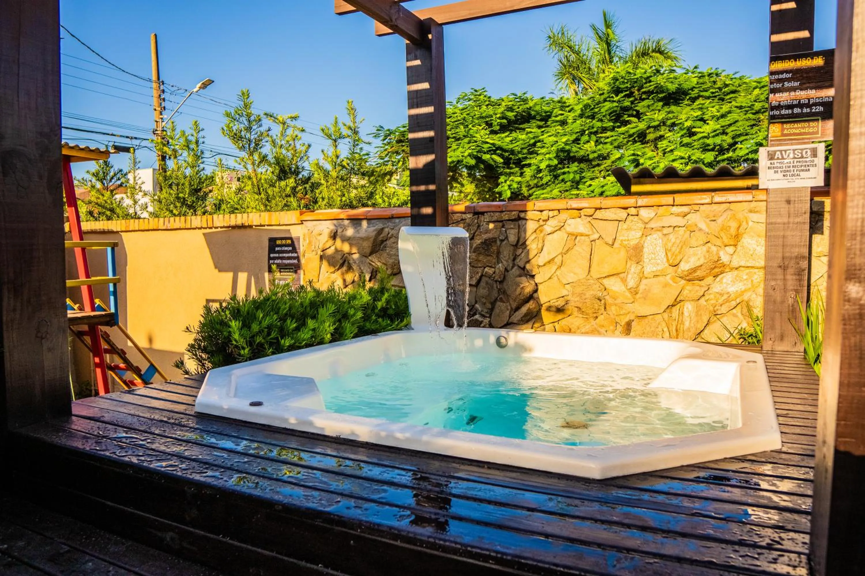 Hot Tub in Pousada Recanto do Aconchego