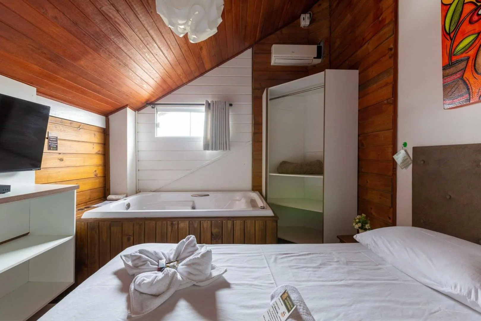 Bed in Pousada Recanto do Aconchego