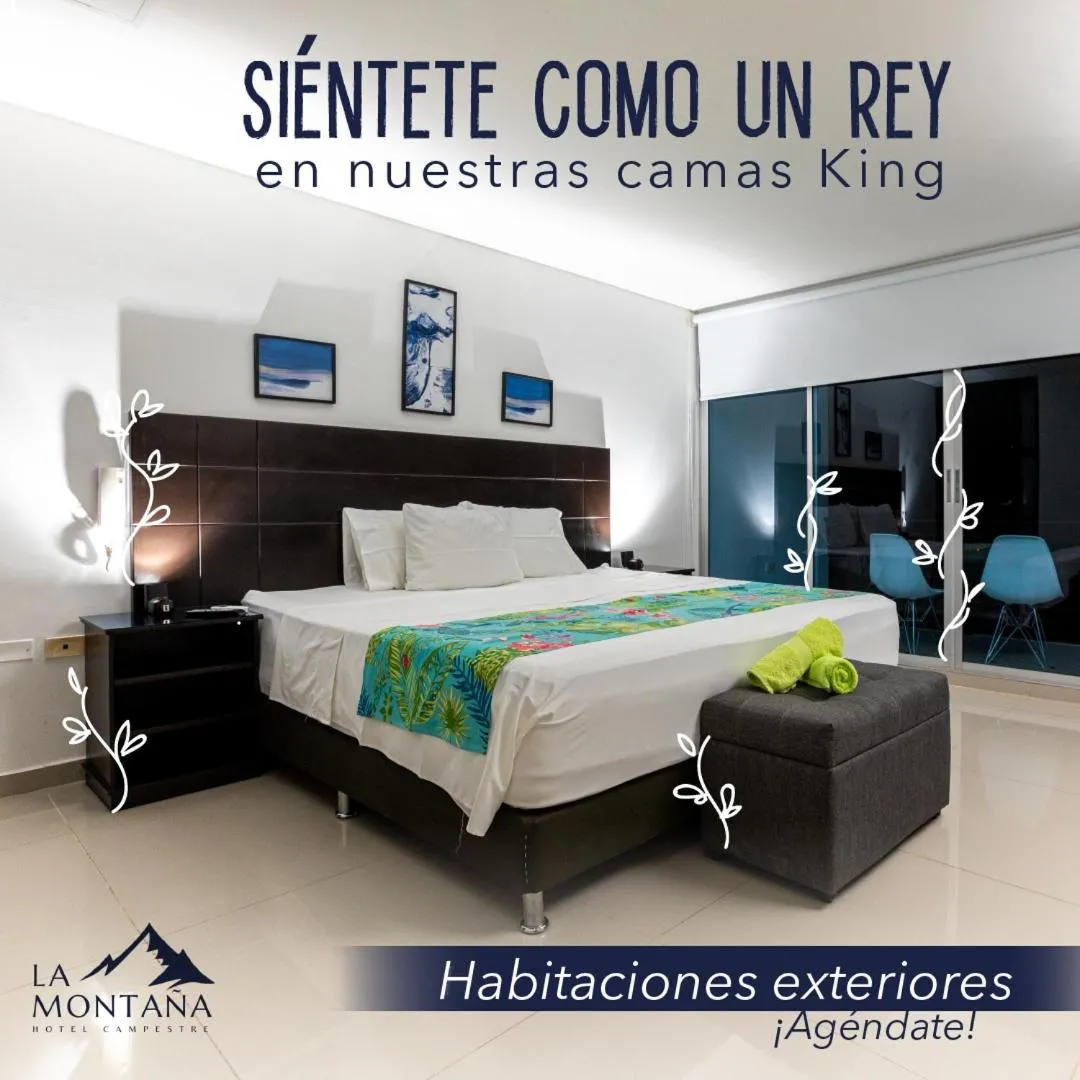 Bed in HOTEL CAMPESTRE LA MONTAÑA
