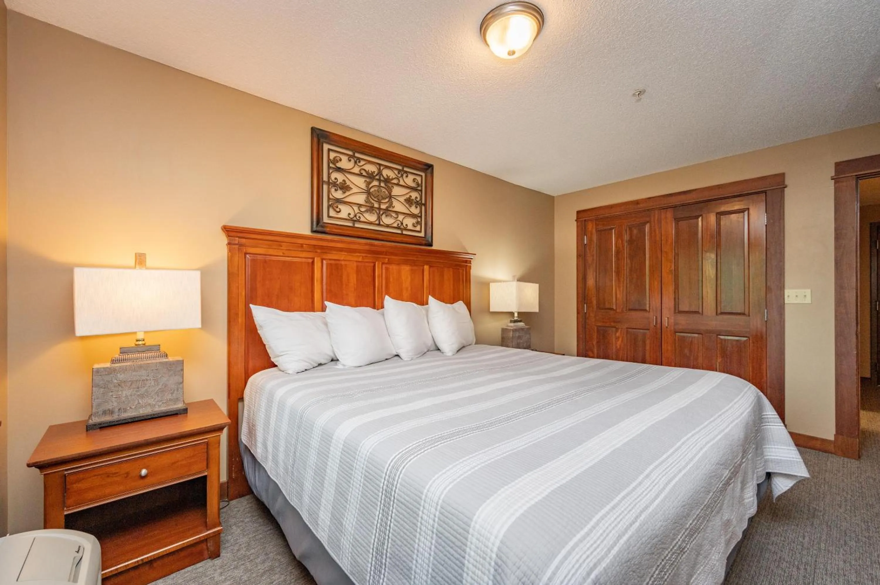 Bed in B205 One Bedroom Lake View