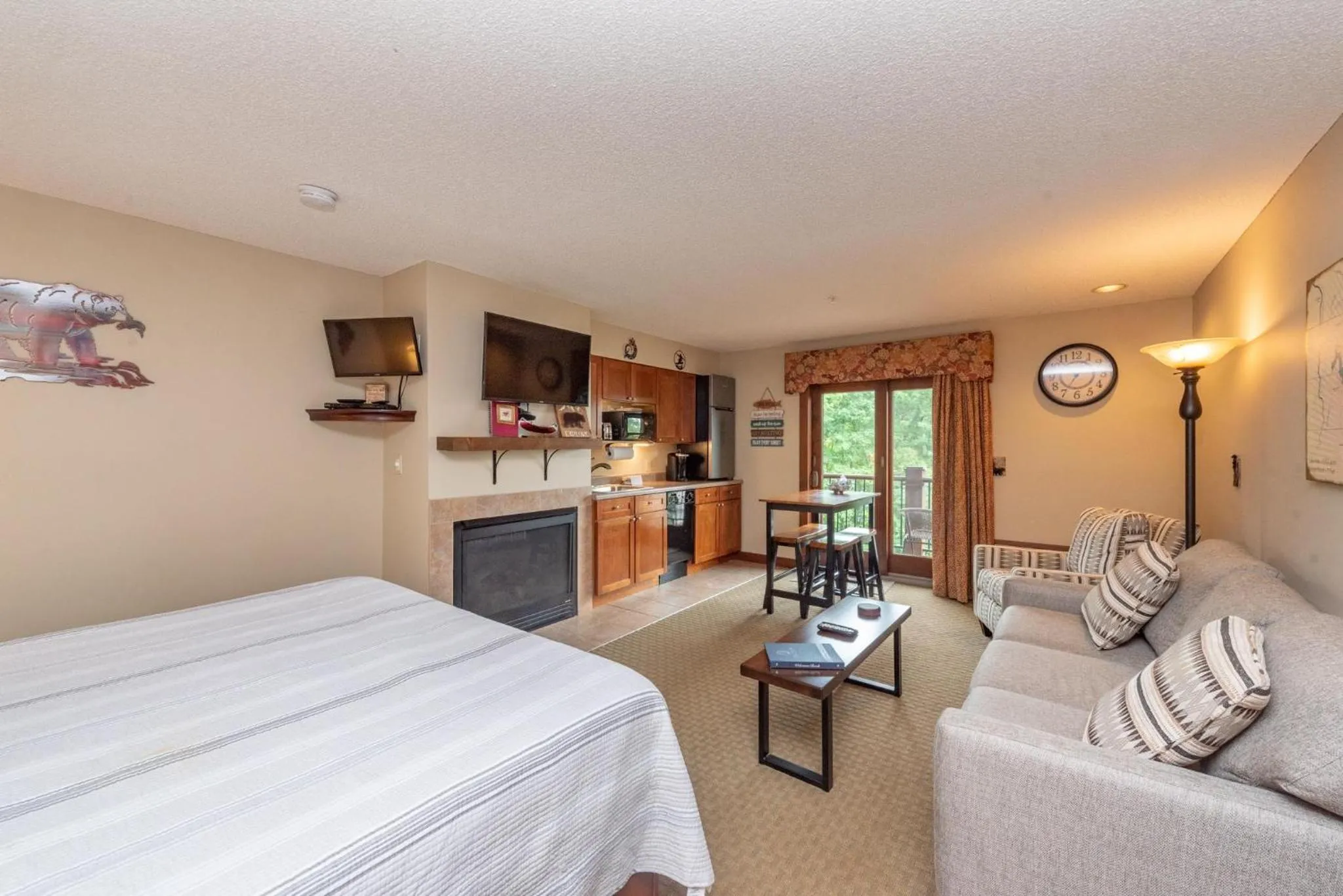 Bed in A213 Studio Lake View