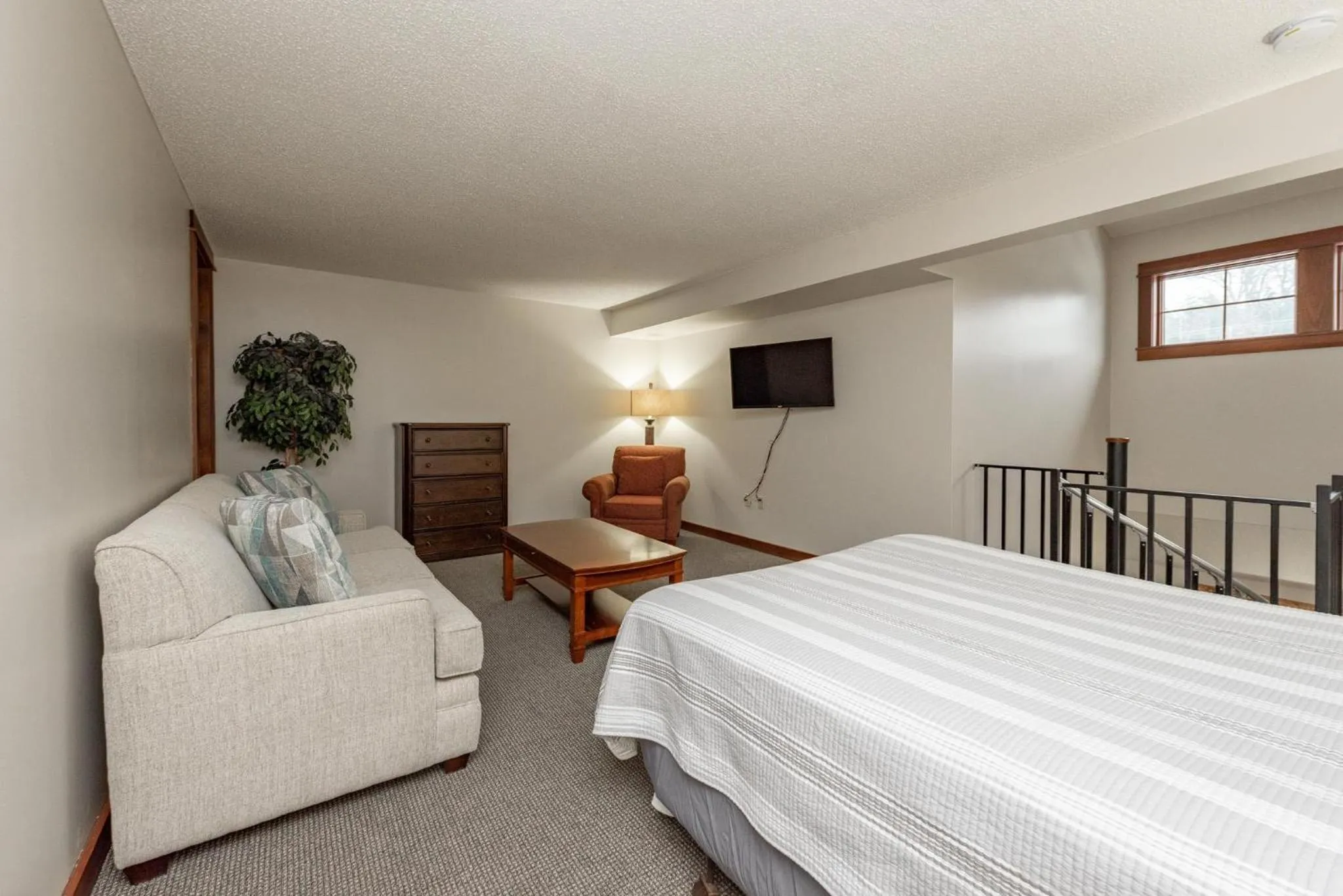 Bed in A312 One Bedroom & Loft Standard View