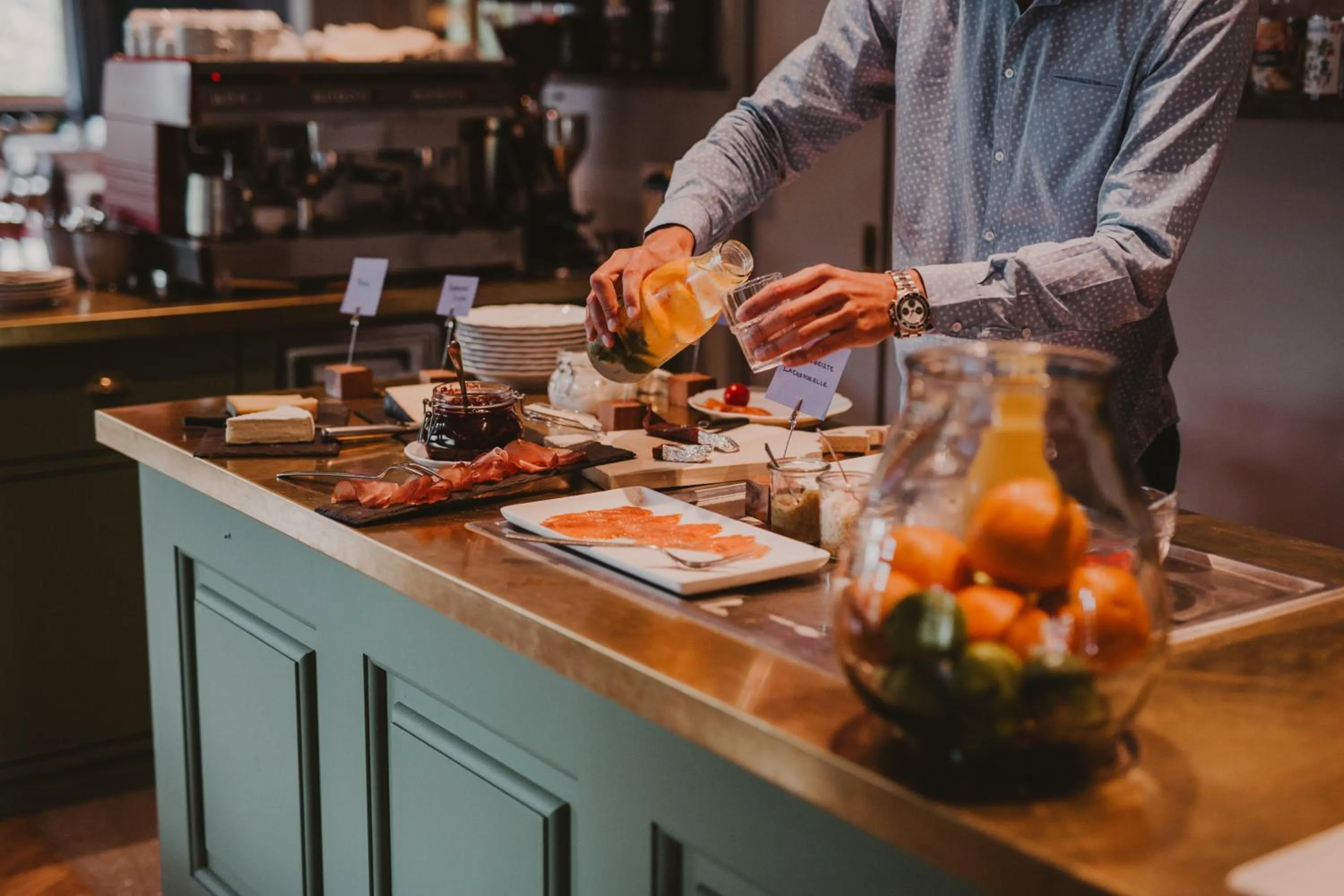 Buffet breakfast in SEEBICHL haus am see Designhotel Kitzbühel