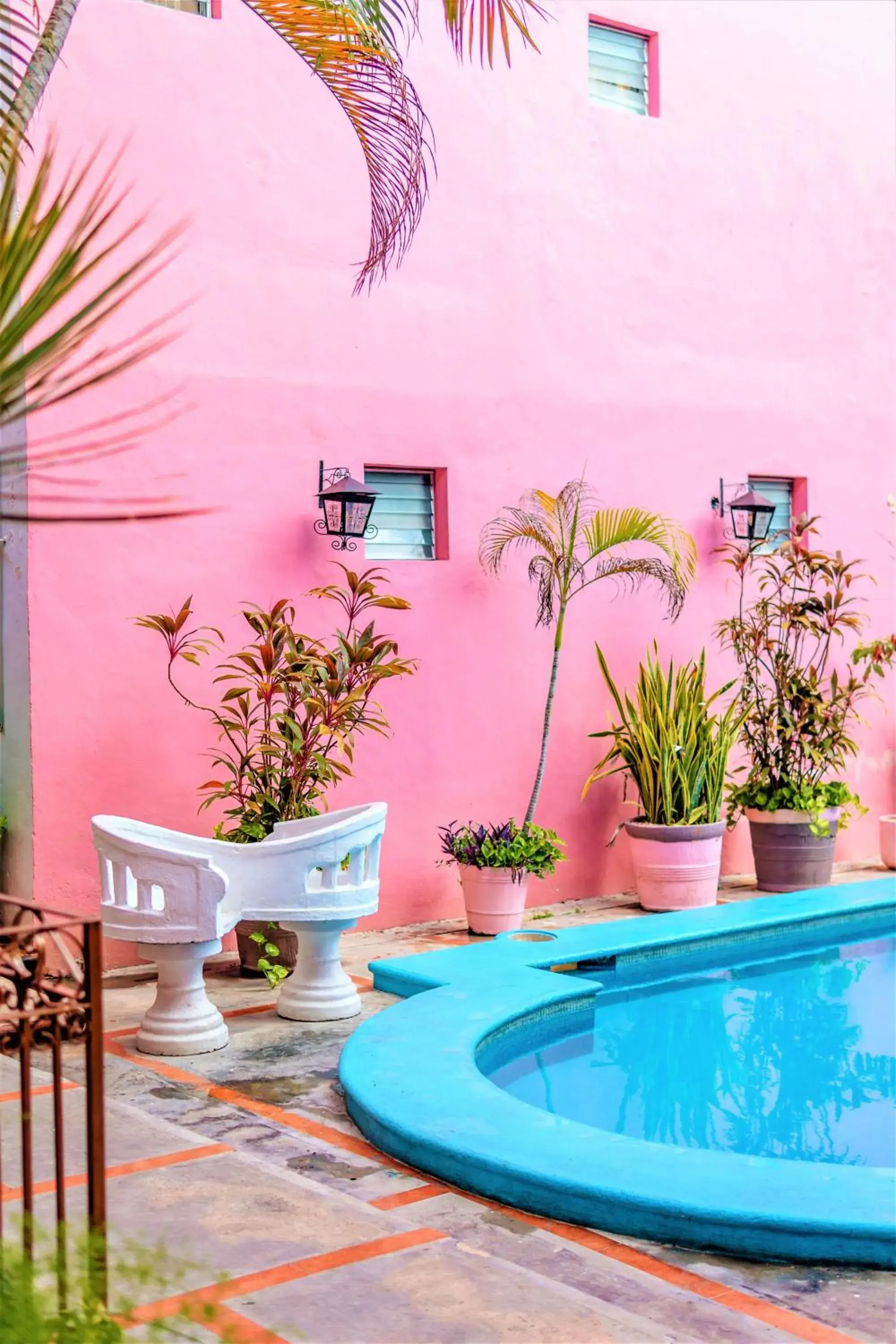 Garden view in Hotel Santa Lucía Garden view in Hotel Santa Lucía