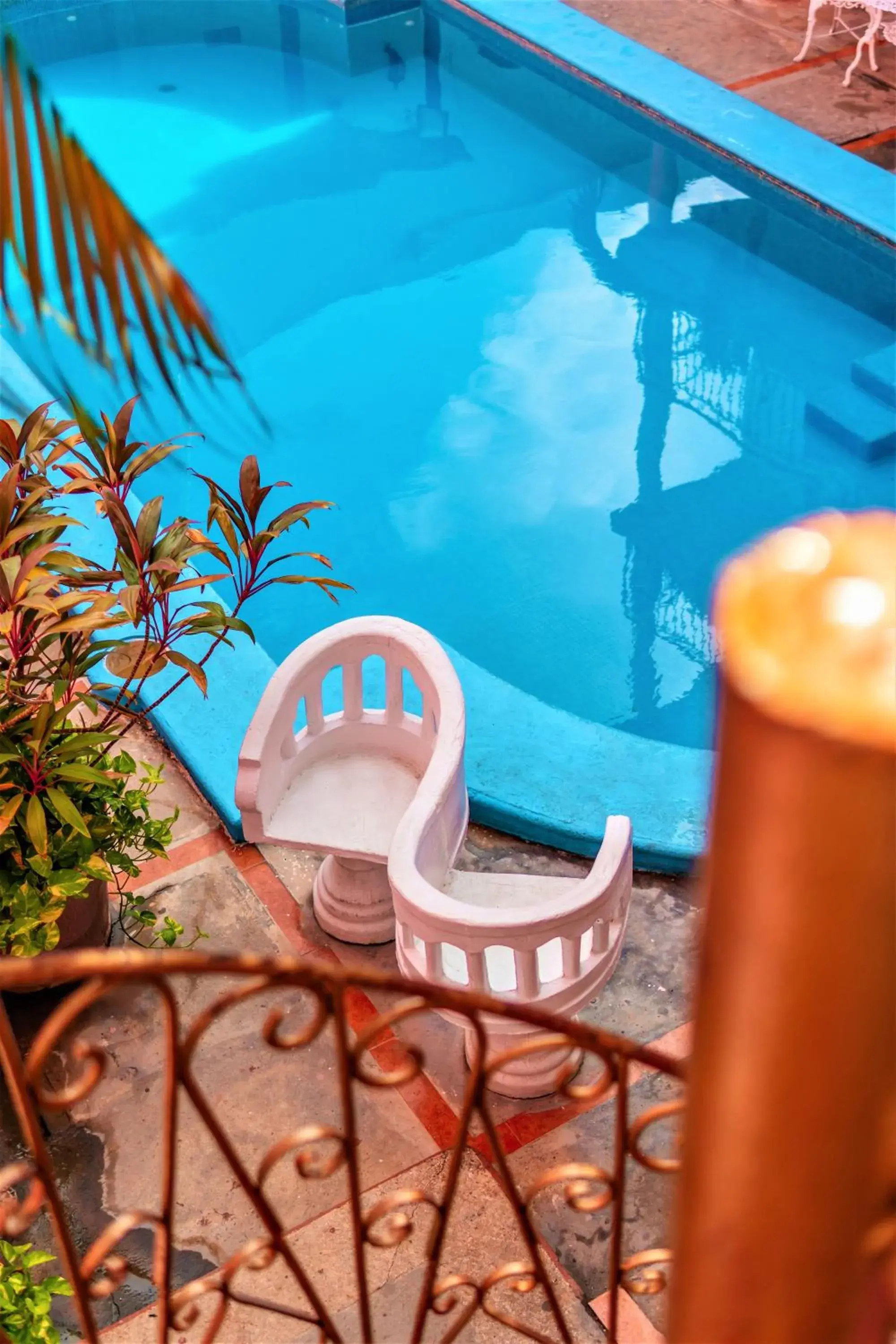 Pool view in Hotel Santa Lucía Pool view in Hotel Santa Lucía