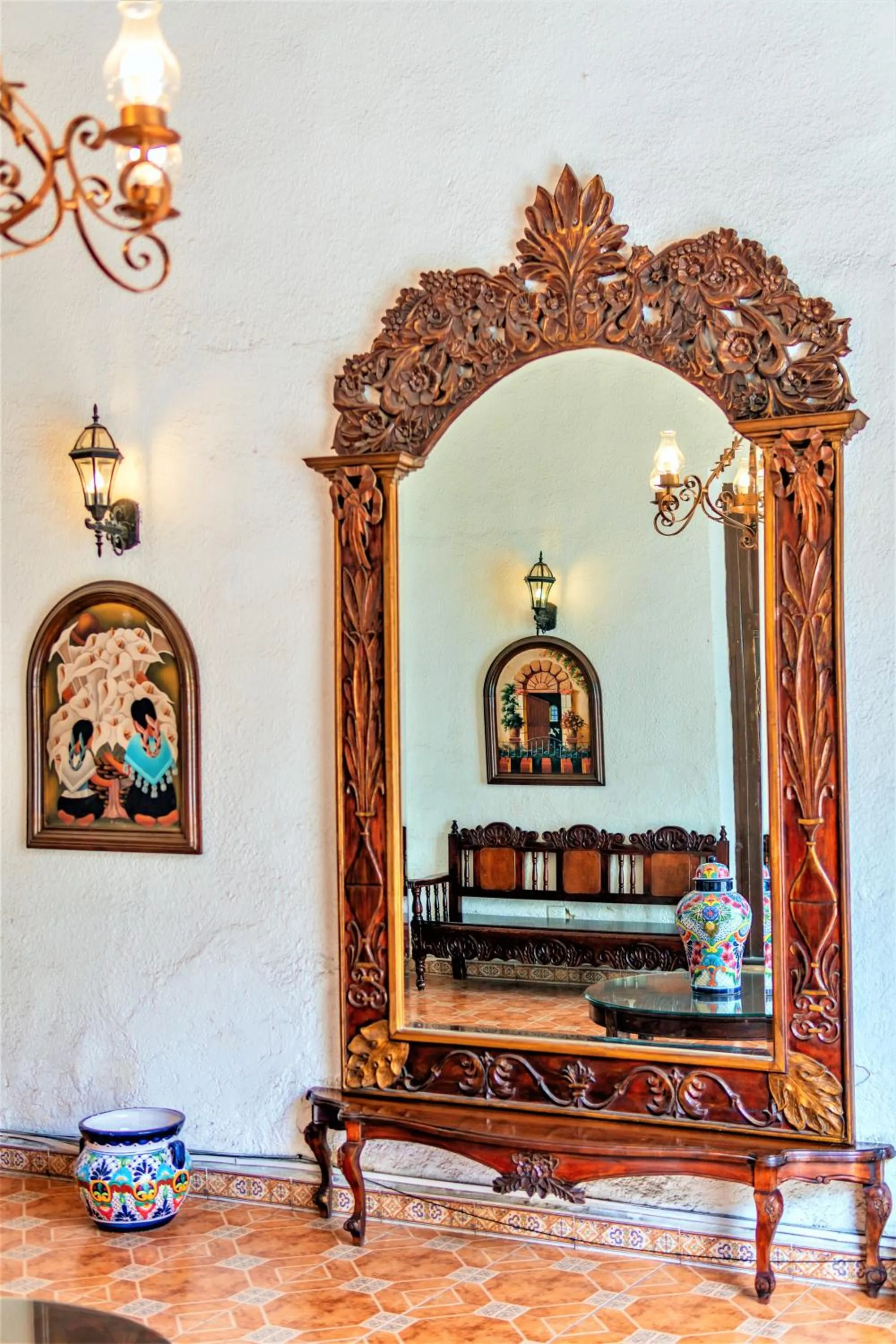 Seating area in Hotel Santa Lucía
