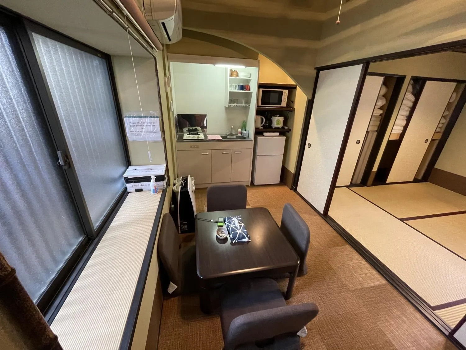 Kitchen or kitchenette in 三十三間堂近くのカノンハウス Kanon House