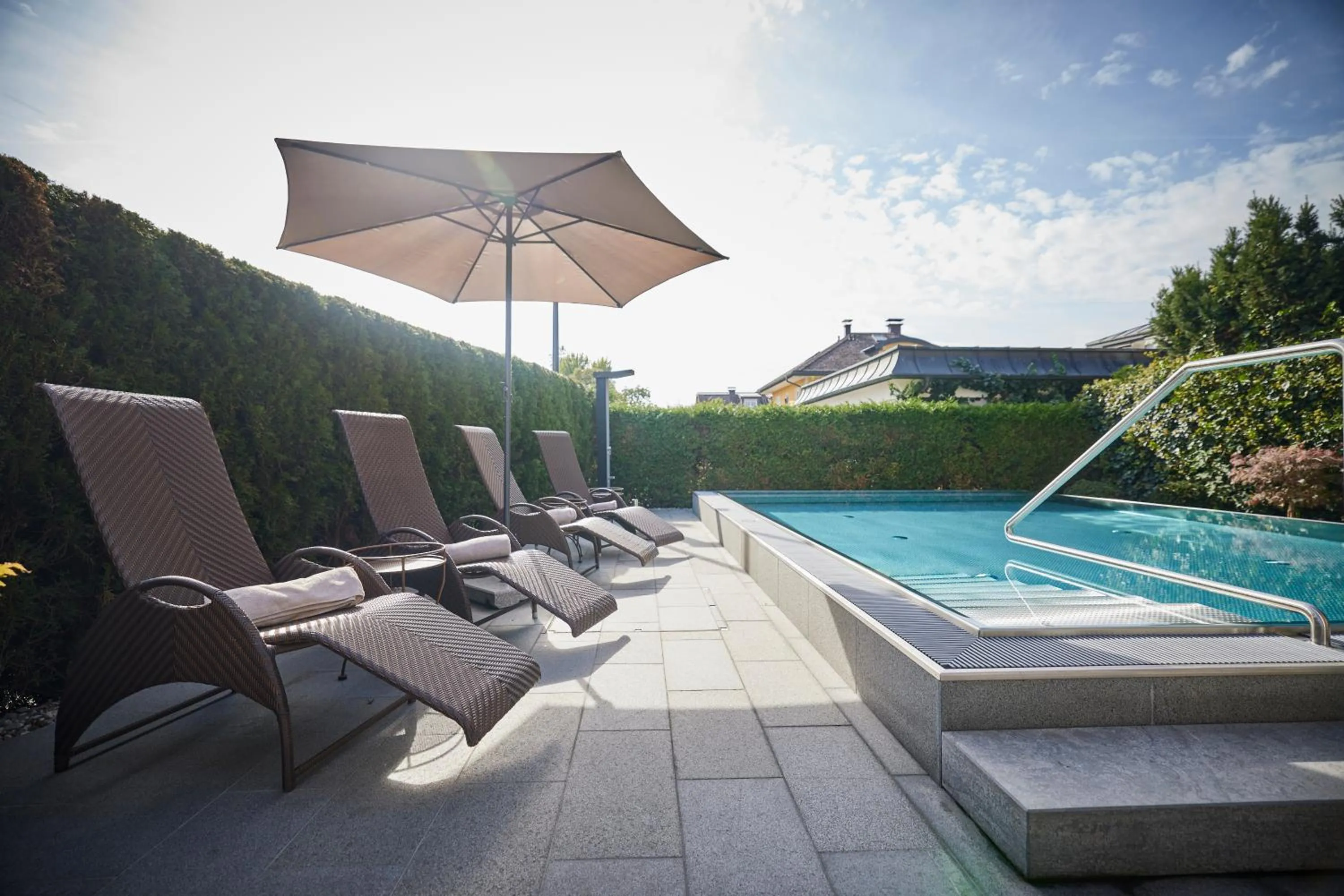 Pool view in Hotel Gabi