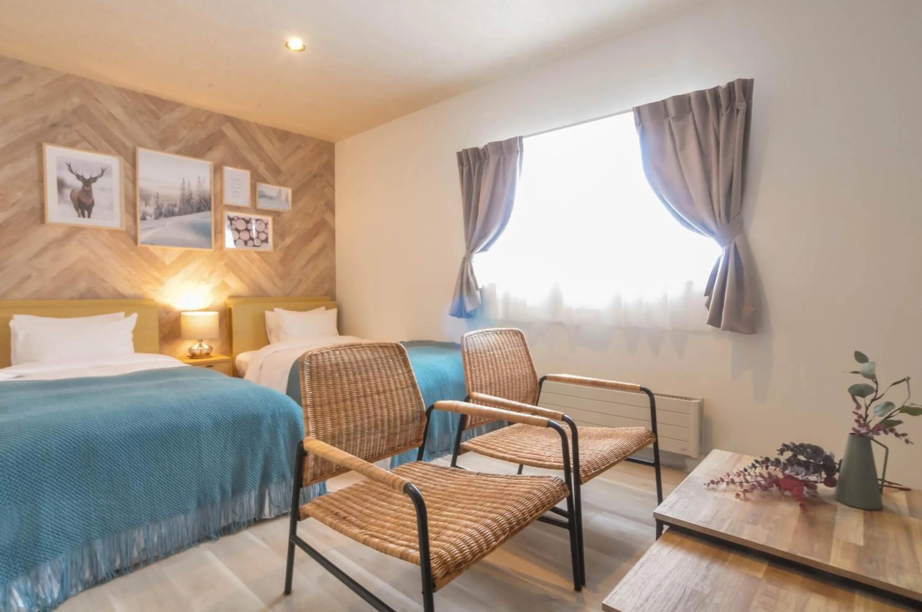 Bedroom, Bed in Rusutsu Grand Cabin