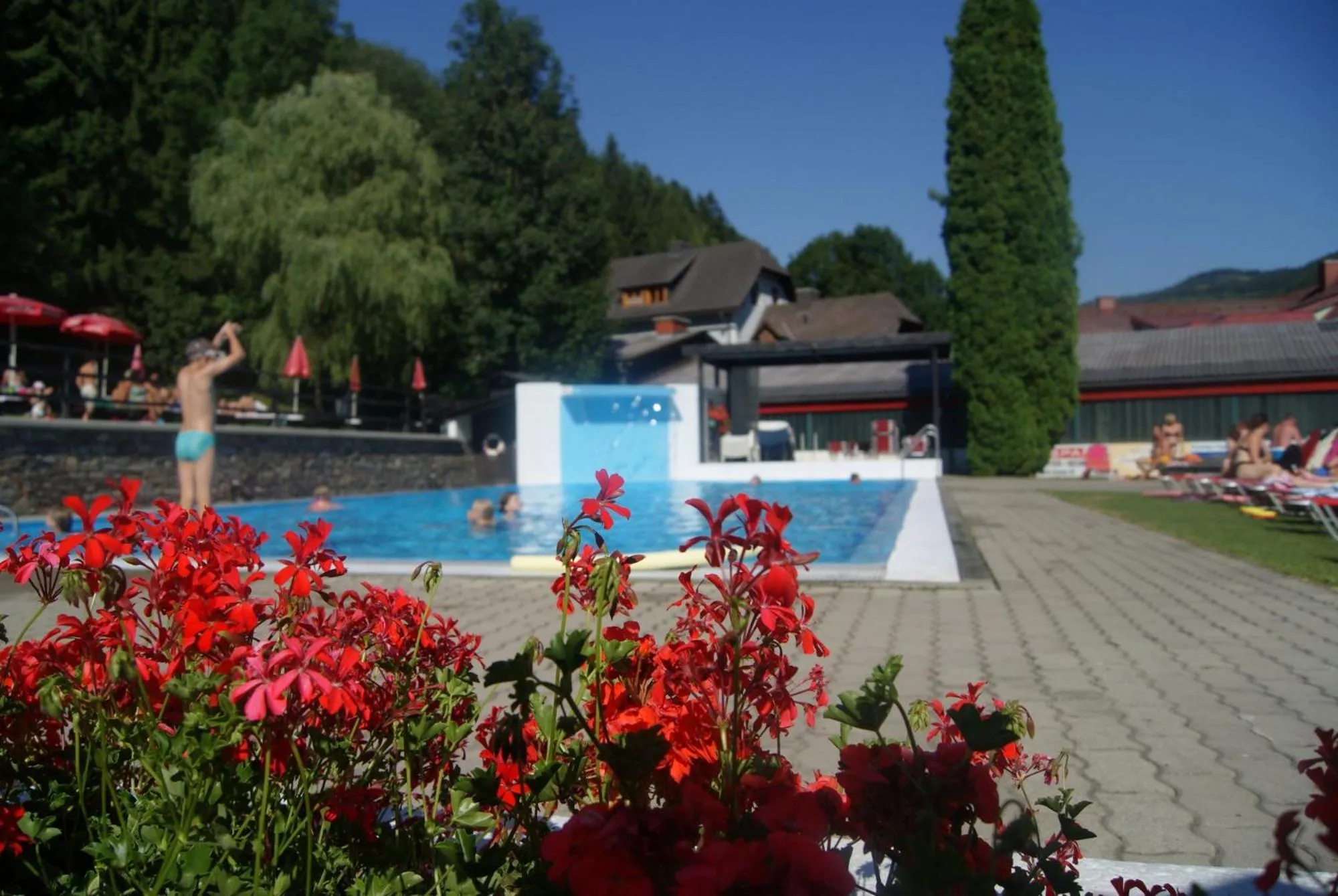 Open Air Bath in Landhotel-Restaurant Willingshofer
