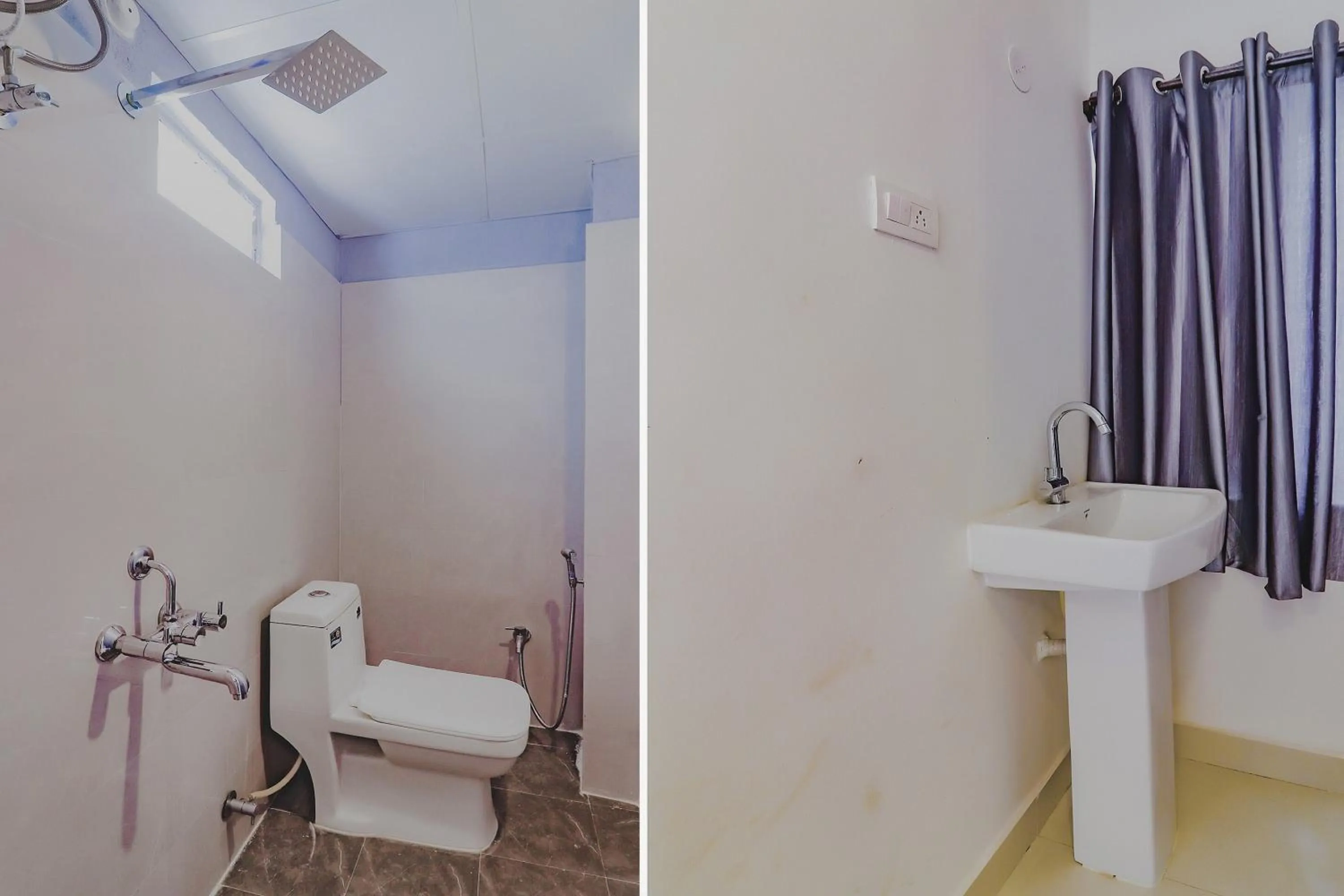 Bathroom in Collection O White Ridge Near LB Nagar