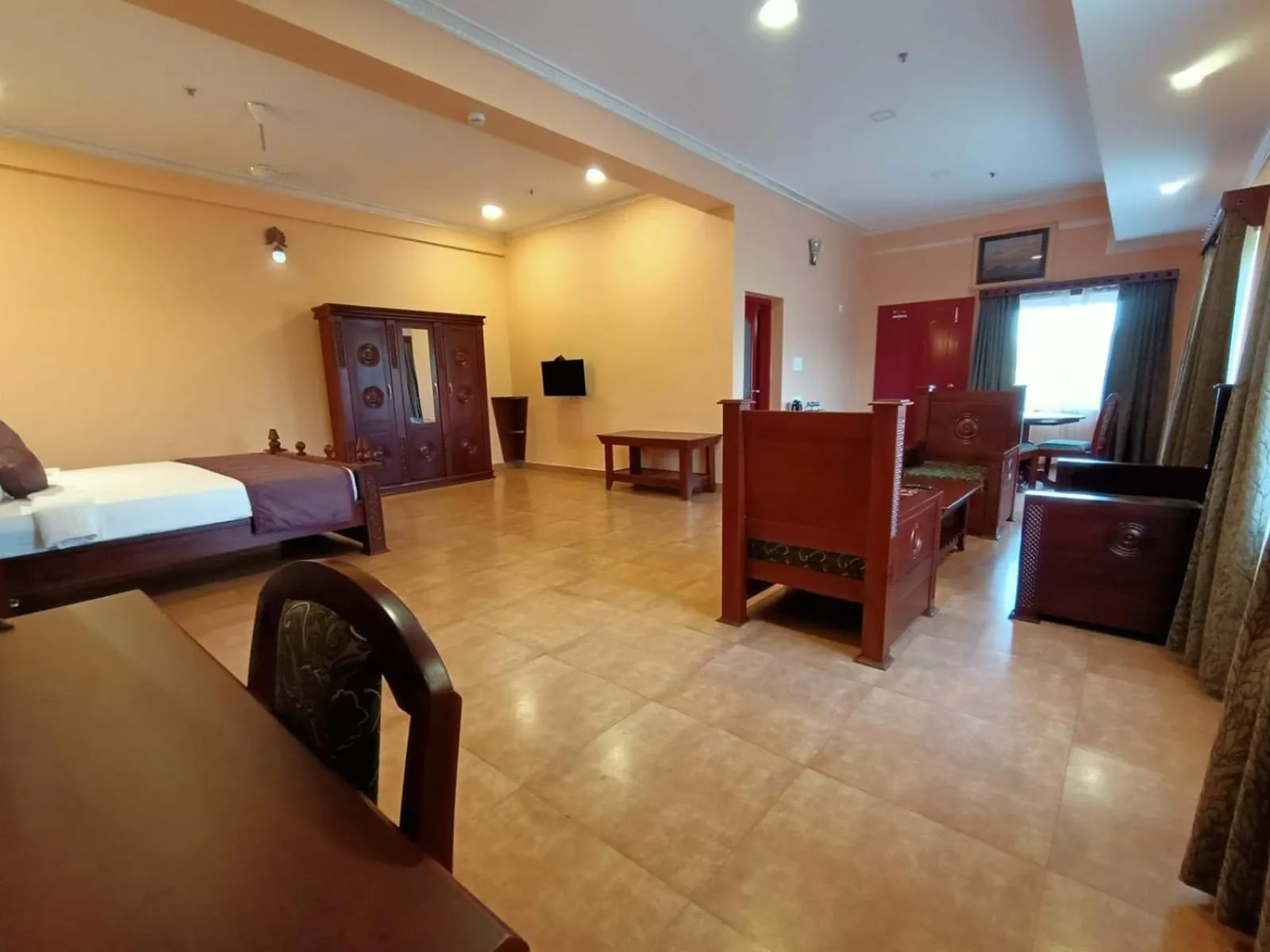 Bedroom, Bed in Krishna Beach Resort