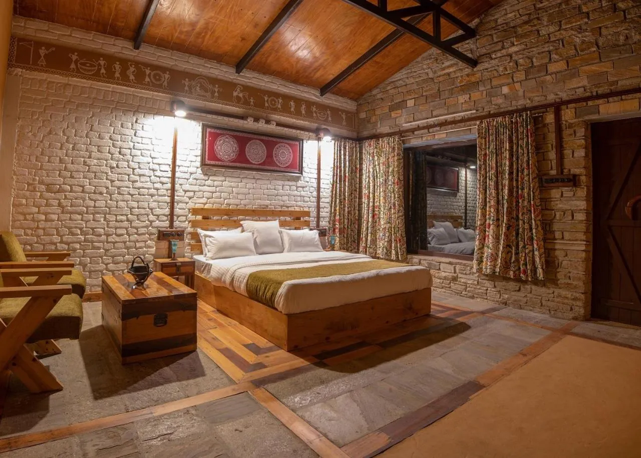 Photo of the whole room, Bed in BluSalzz Homes - The Himalayan Bungalow, Almora - Uttarakhand