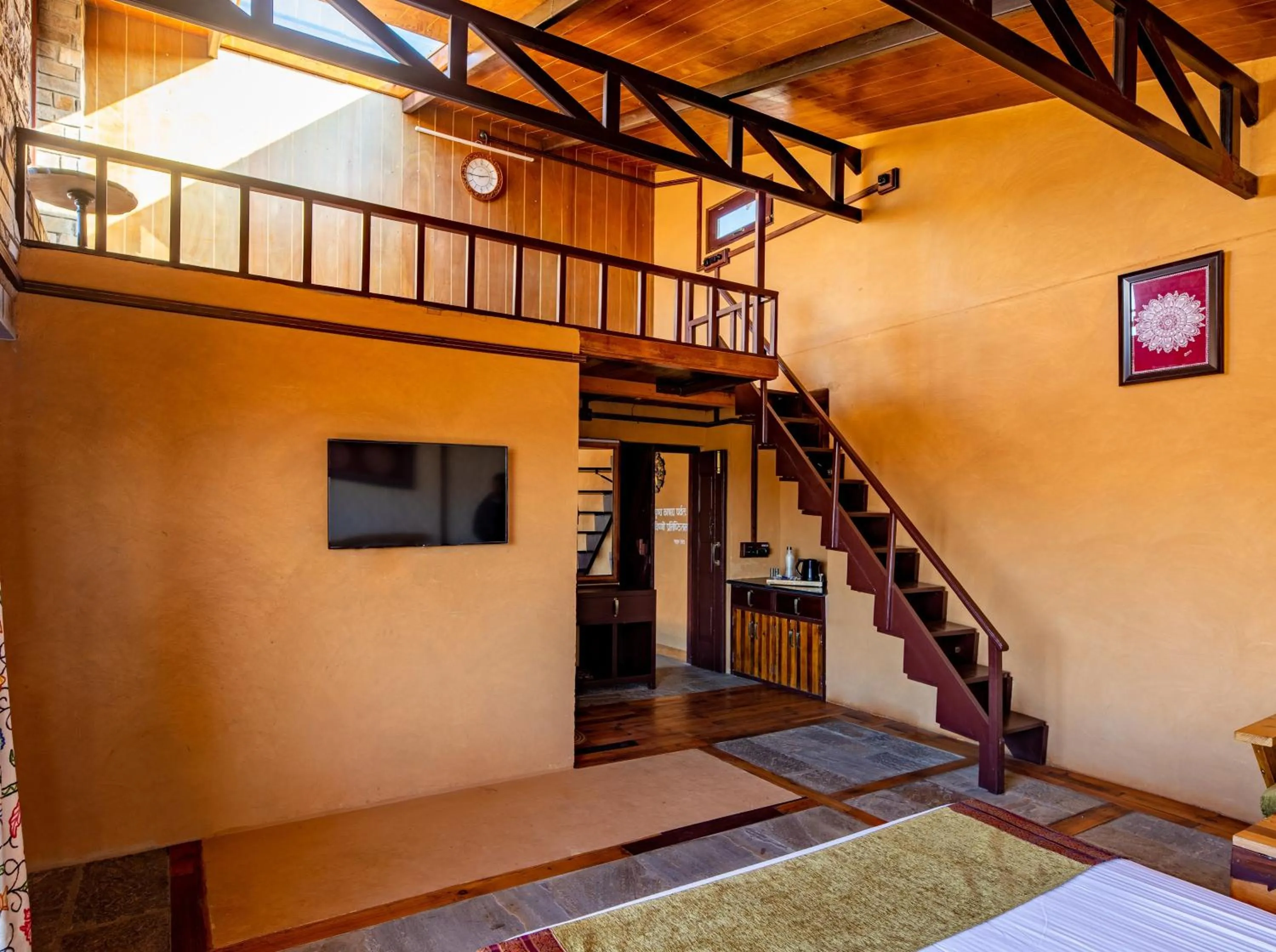 Living room, Bed in BluSalzz Homes - The Himalayan Bungalow, Almora - Uttarakhand