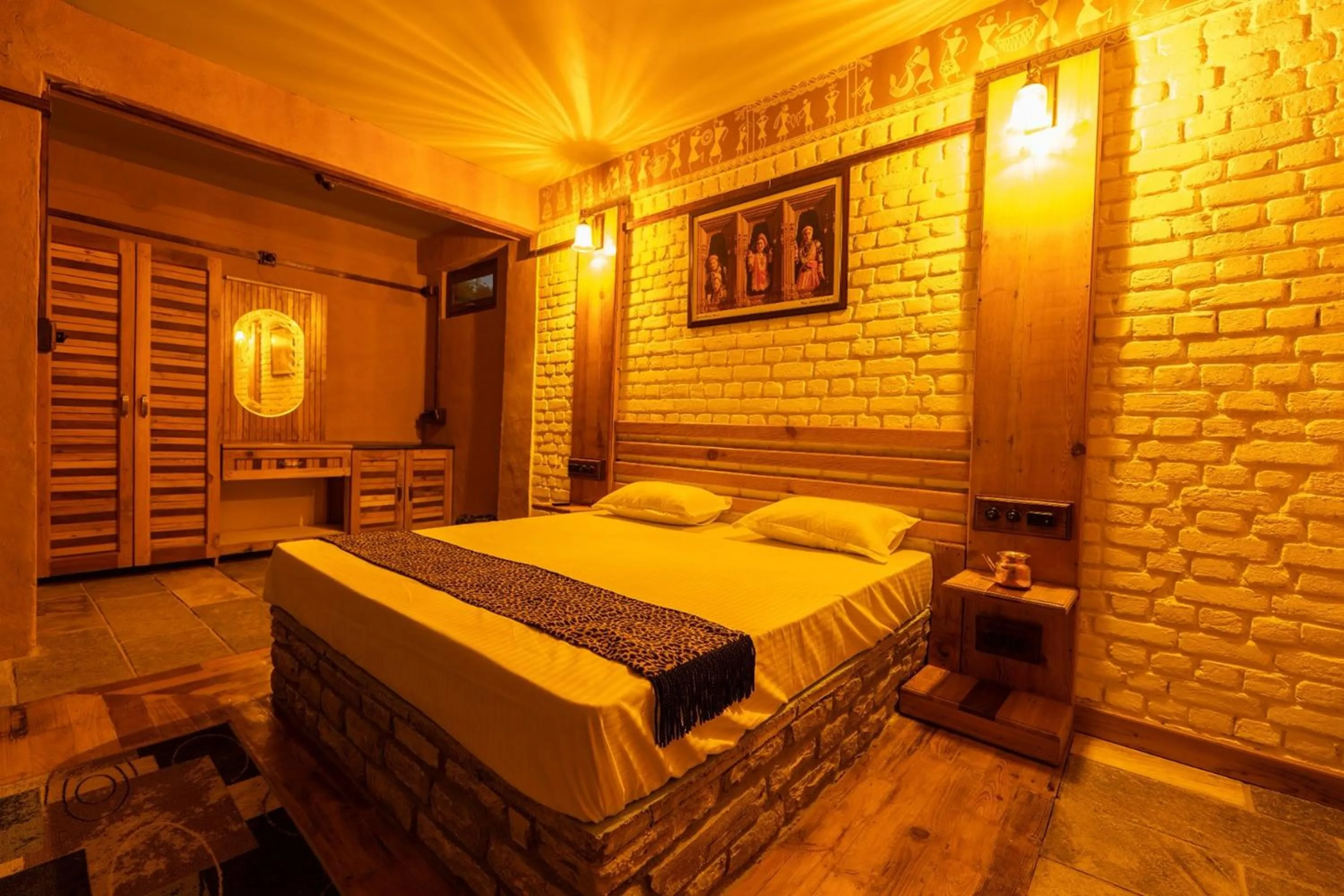 Bed in BluSalzz Homes - The Himalayan Bungalow, Almora - Uttarakhand