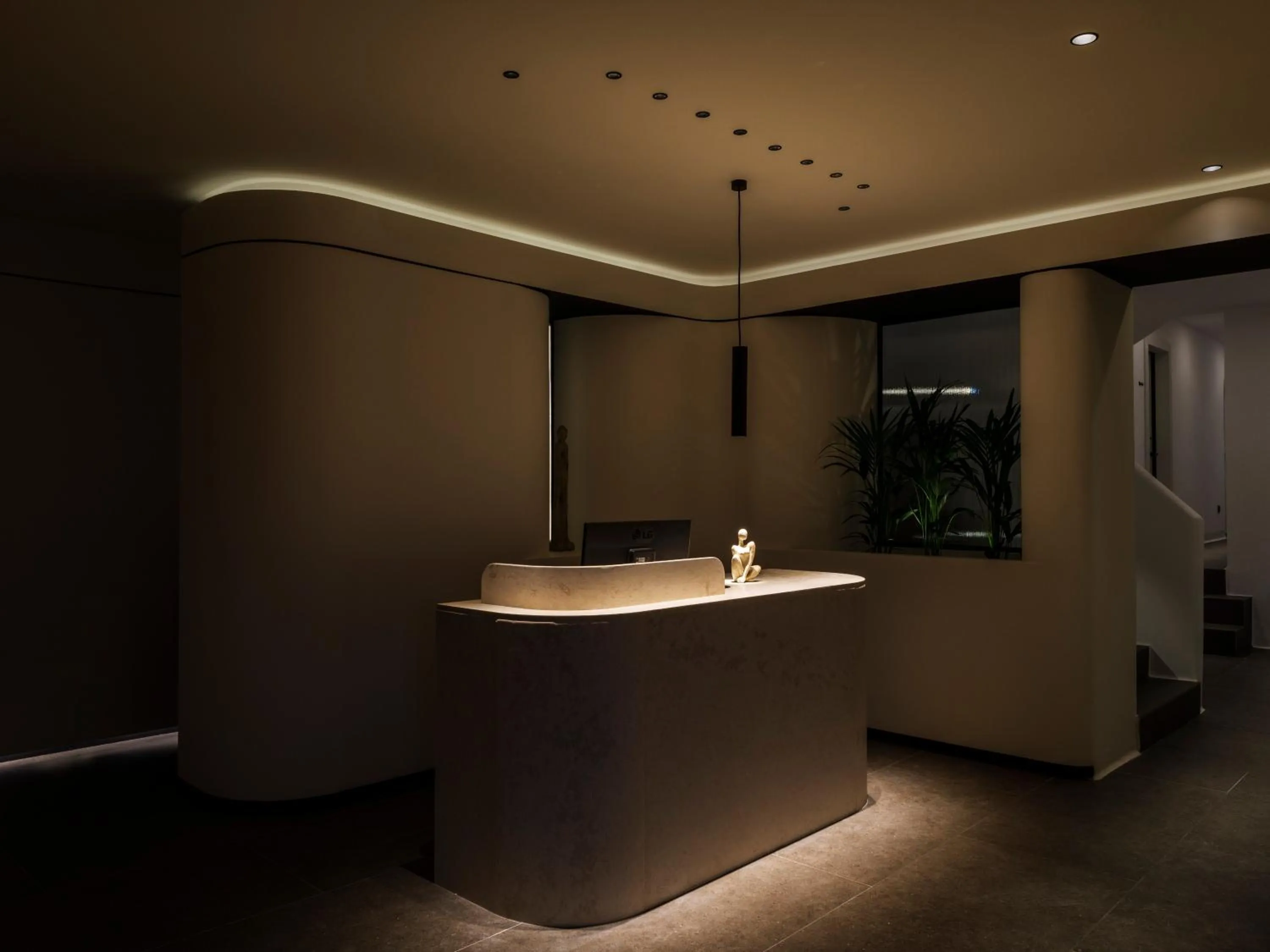 Lobby or reception in Yalos Hotel Sunset view Mykonos town private rooms