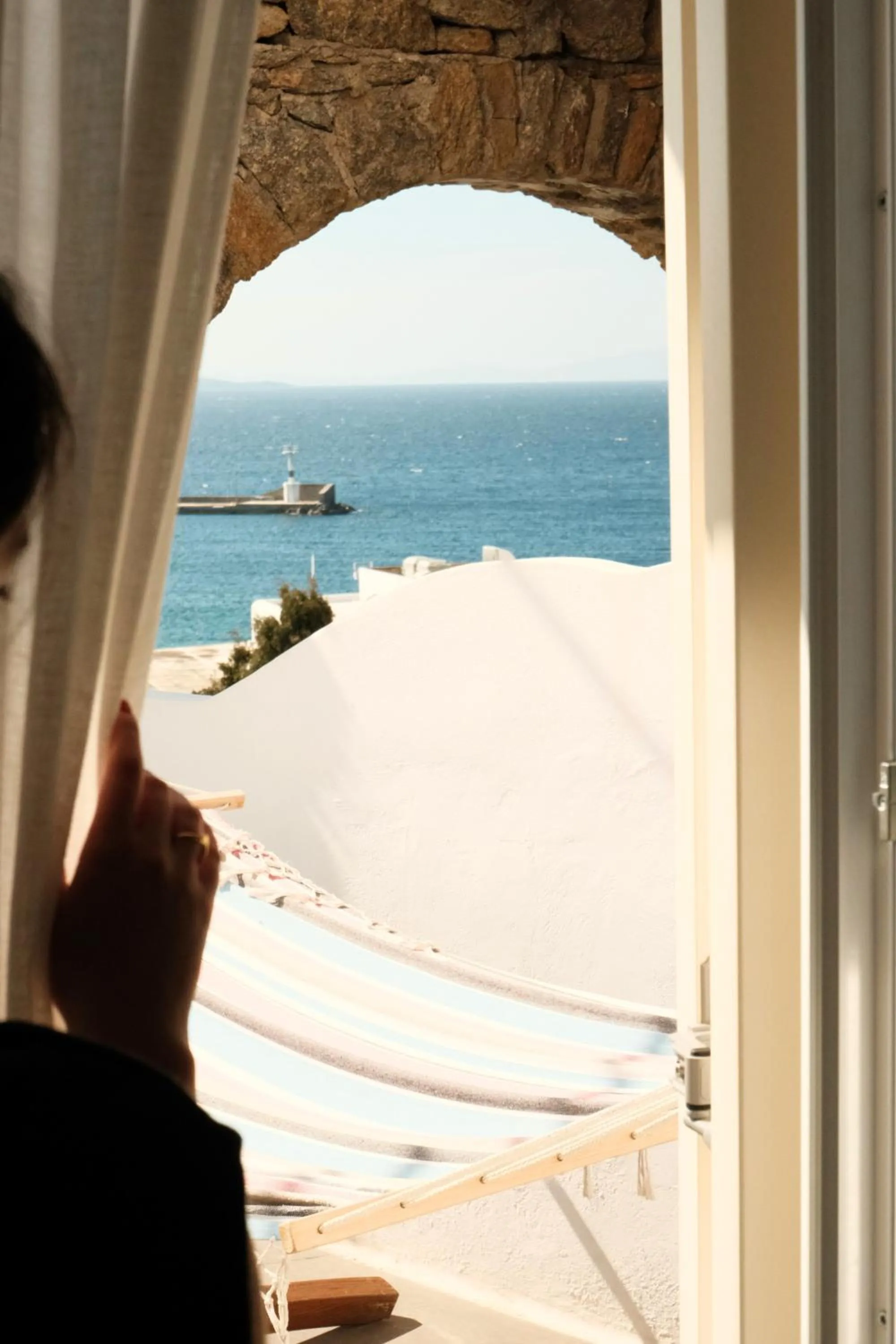 Yalos Hotel Sunset view Mykonos town private rooms