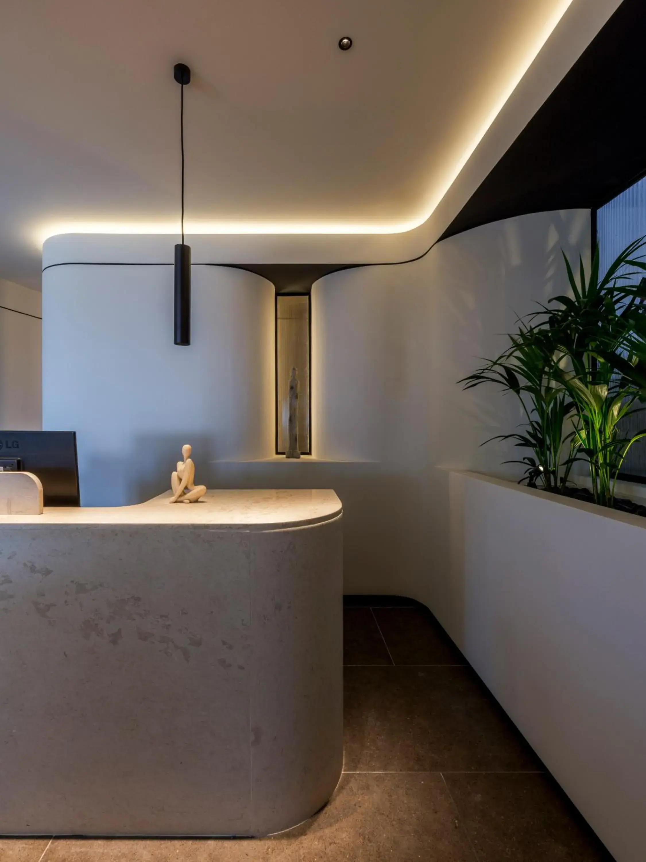 Lobby or reception in Yalos Hotel Sunset view Mykonos town private rooms Lobby or reception in Yalos Hotel Sunset view Mykonos town private rooms