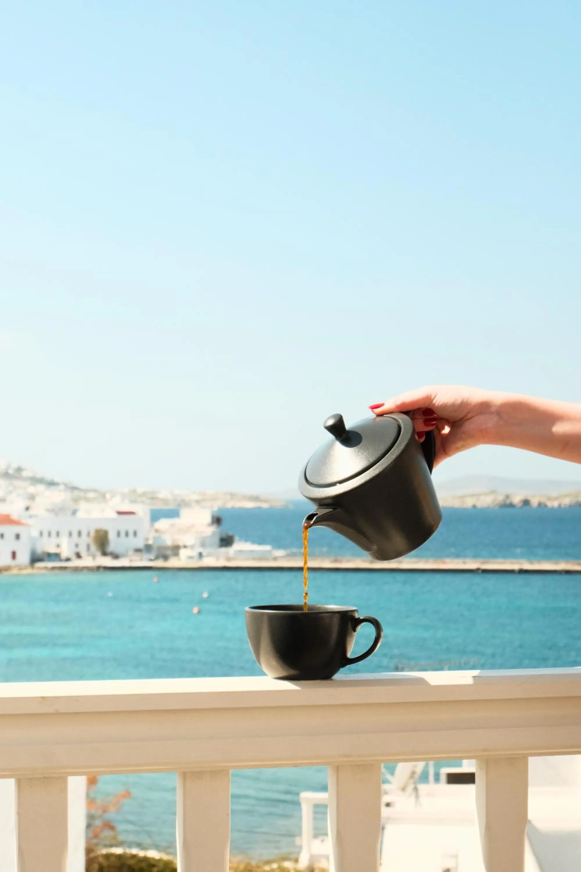 Yalos Hotel Sunset view Mykonos town private rooms