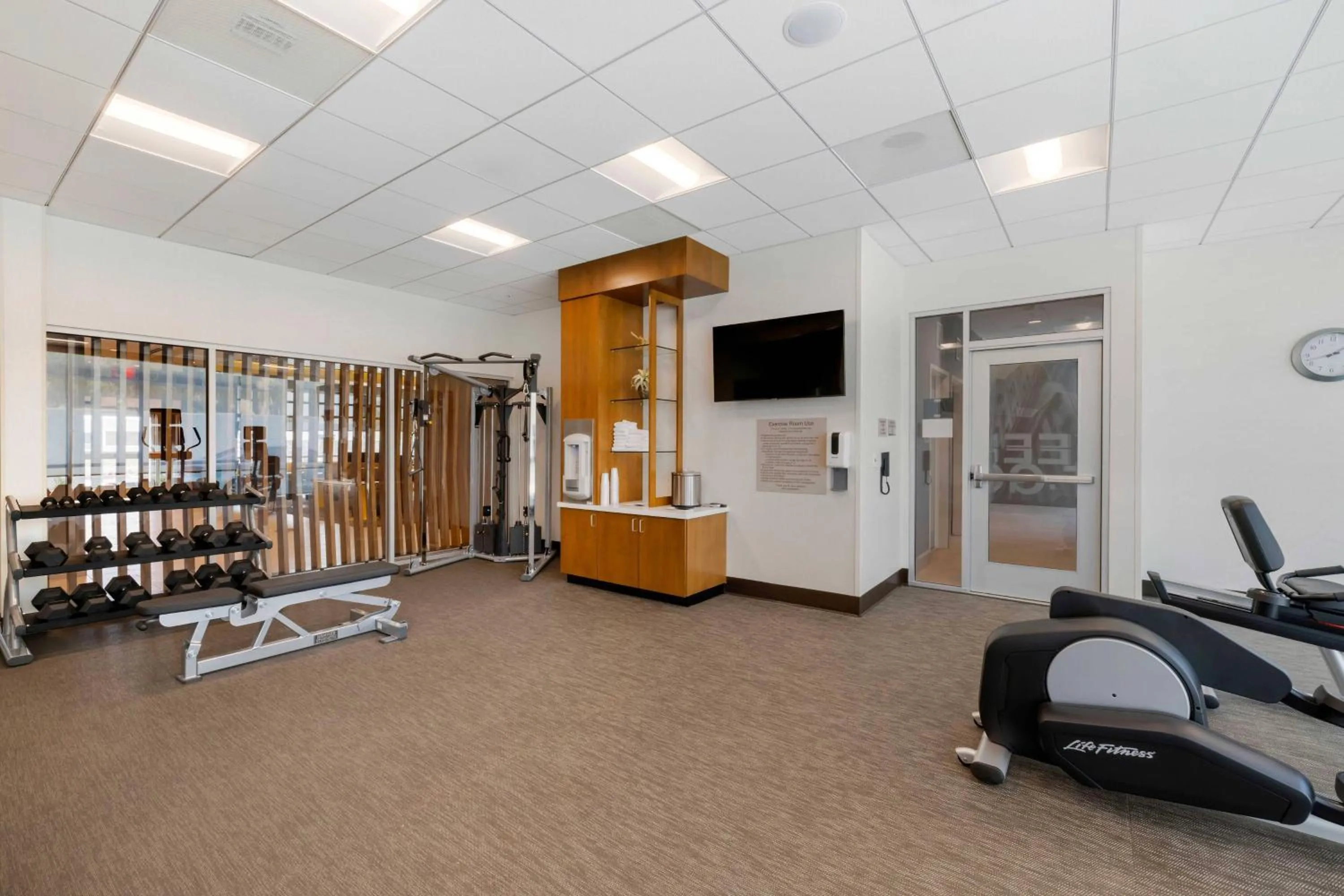 Fitness centre/facilities in SpringHill Suites by Marriott Anaheim Placentia Fullerton