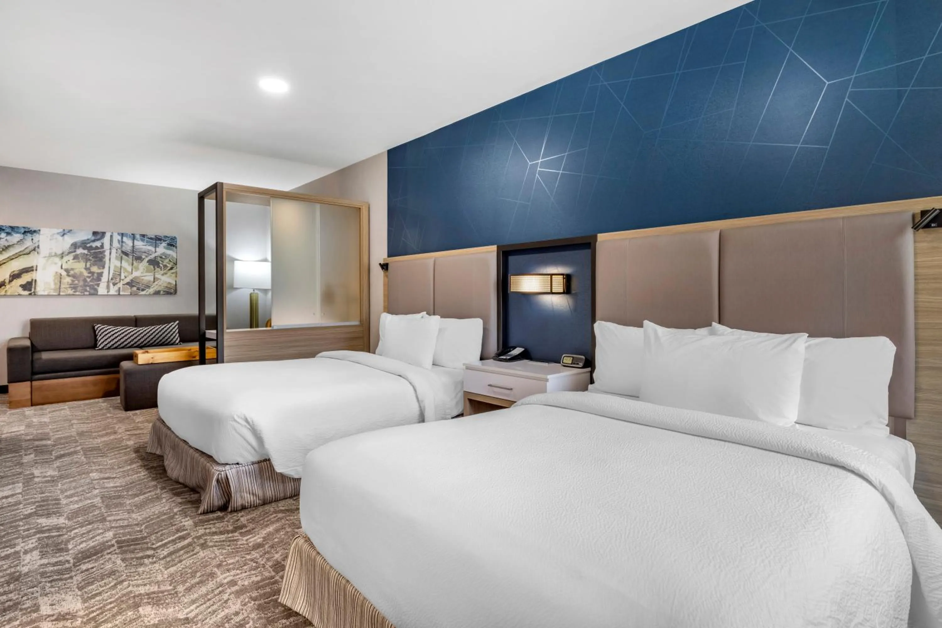 Bedroom, Bed in SpringHill Suites by Marriott Anaheim Placentia Fullerton